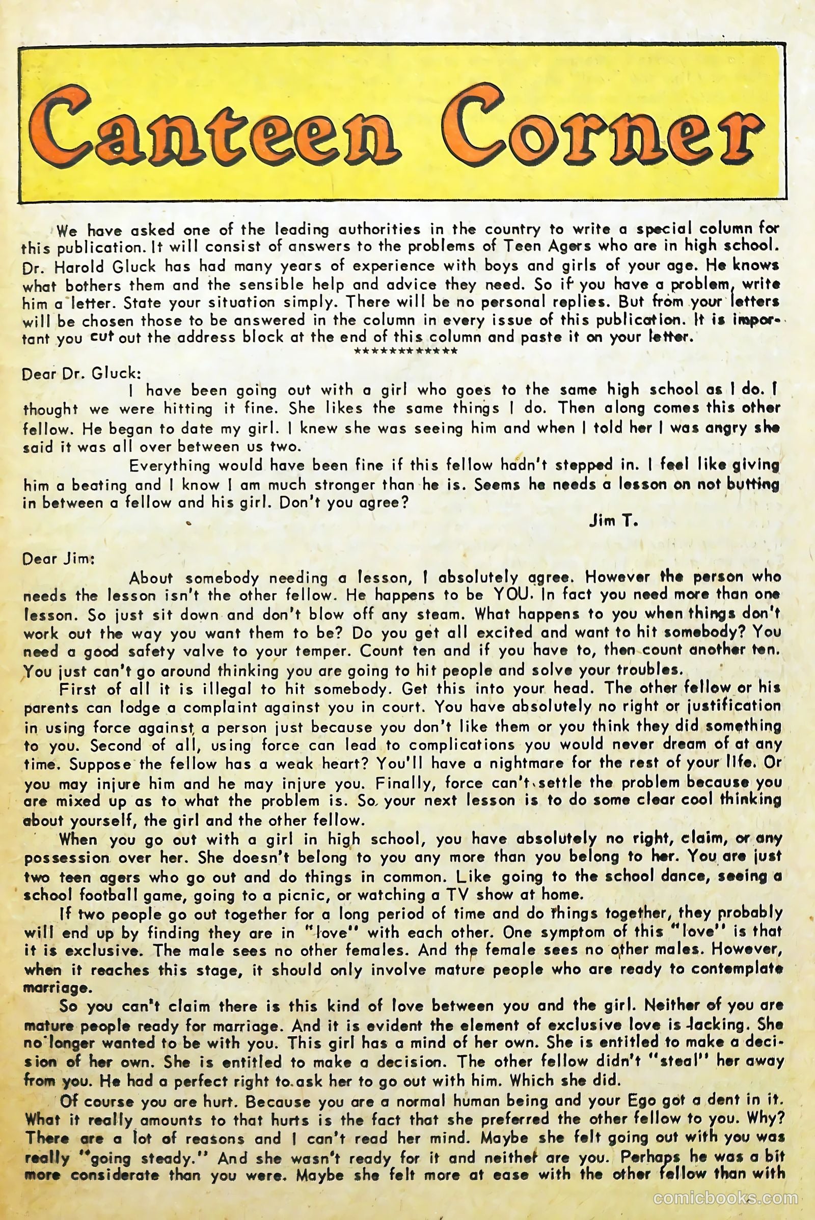 High School Confidential Diary #1 (1960) — page 19 of 36