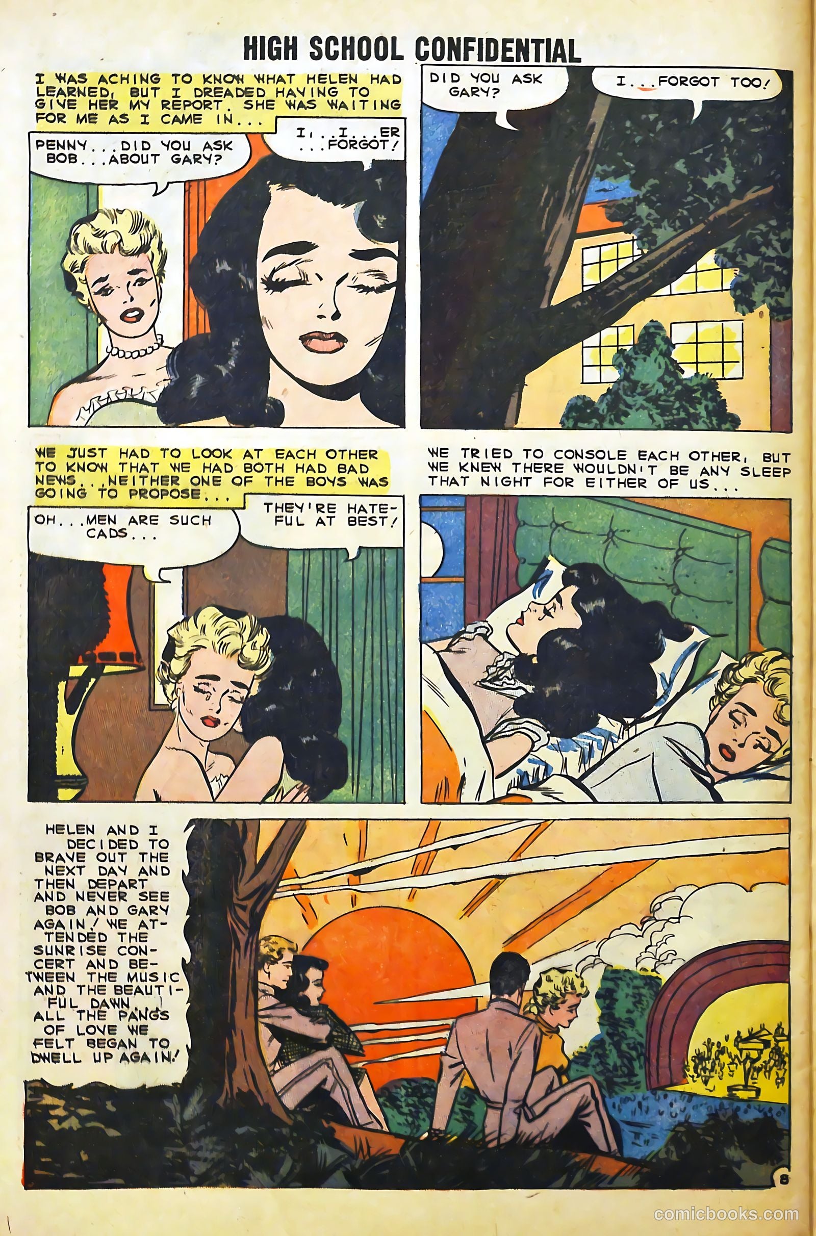 High School Confidential Diary #1 (1960) — page 28 of 36