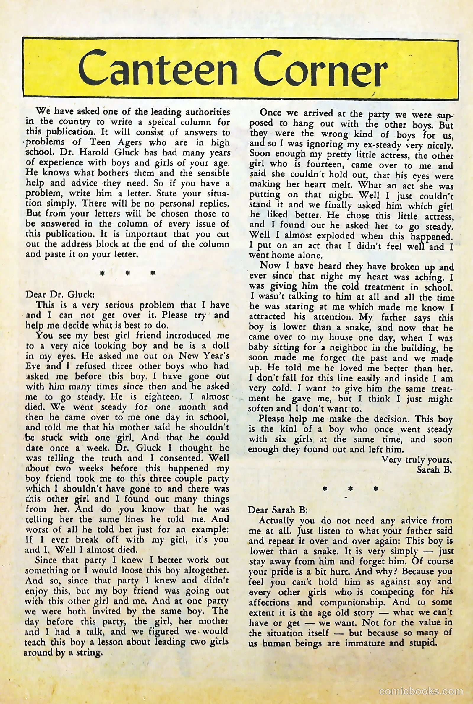 High School Confidential Diary #11 (1962) — page 26 of 36