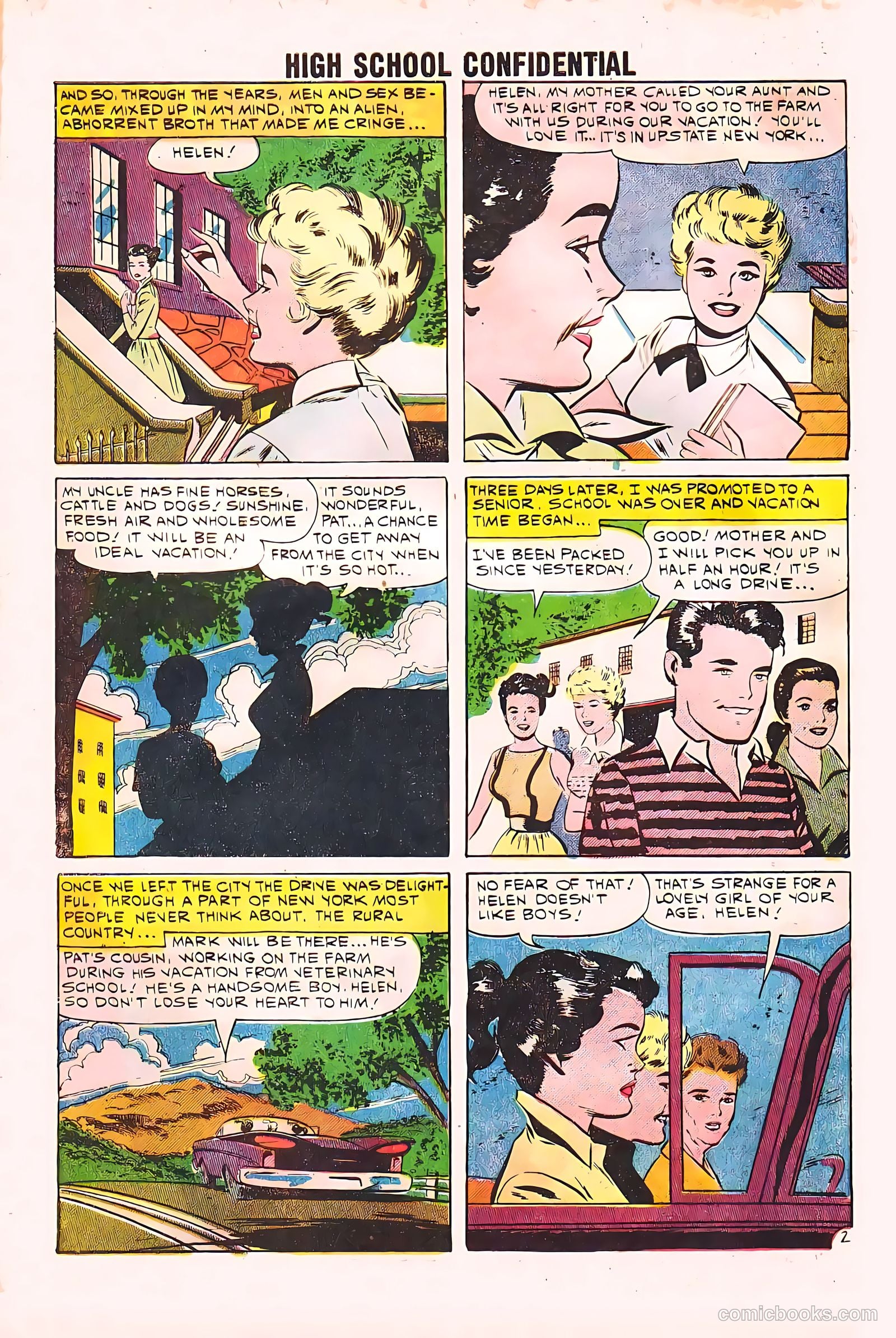 High School Confidential Diary #2 (1960) — page 4 of 36