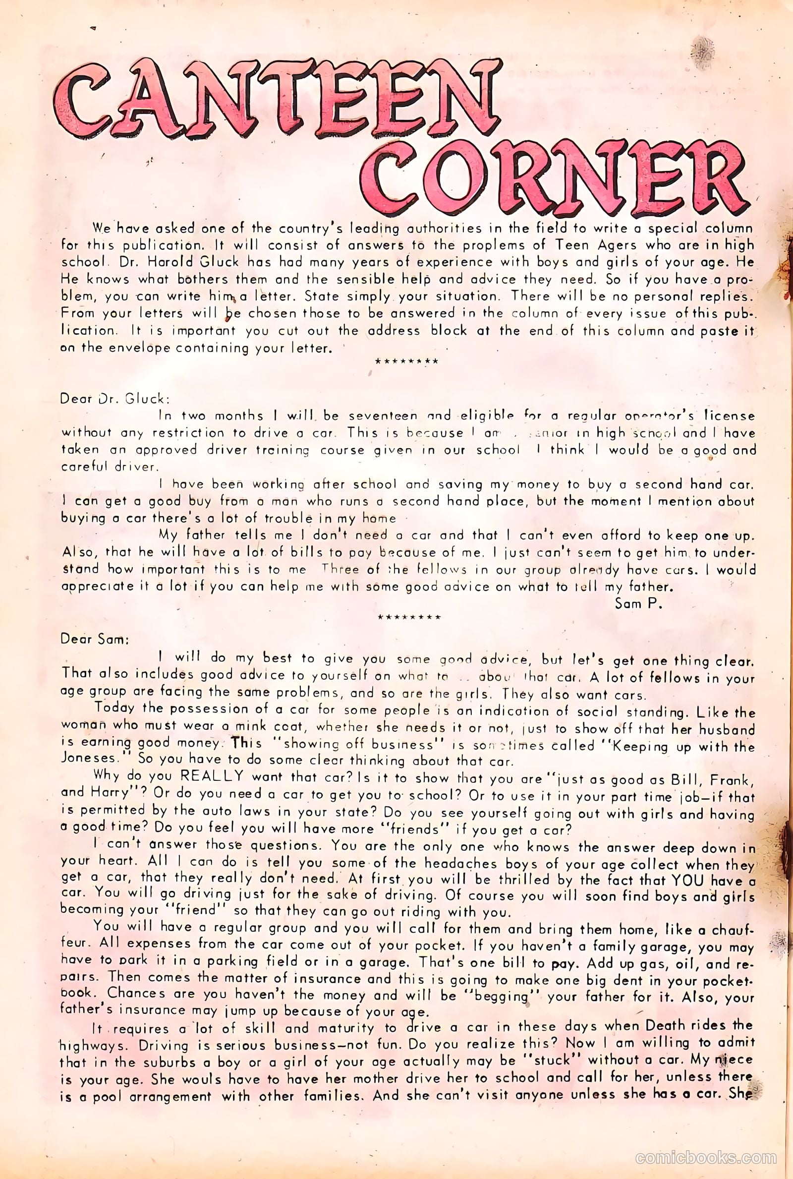 High School Confidential Diary #2 (1960) — page 20 of 36