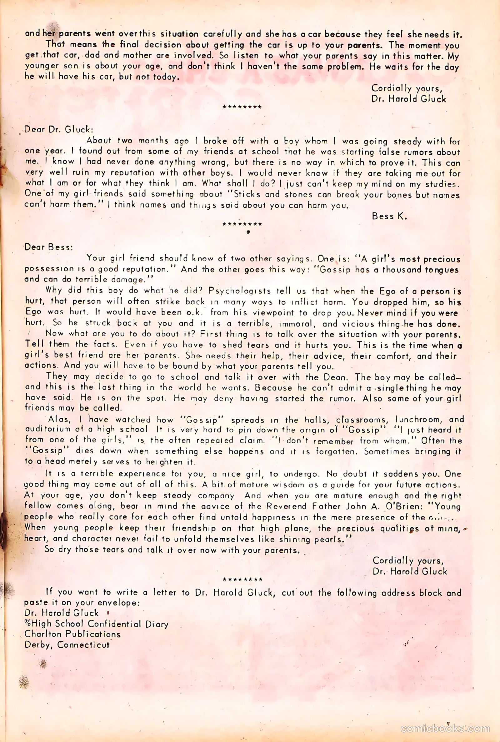 High School Confidential Diary #2 (1960) — page 21 of 36