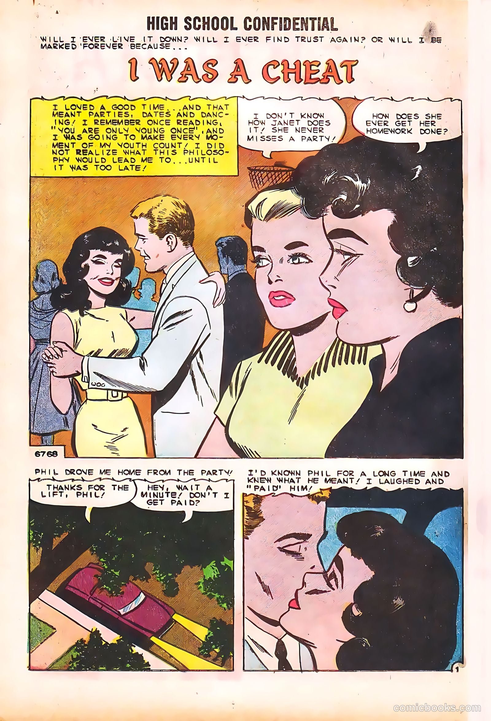 High School Confidential Diary #2 (1960) — page 22 of 36