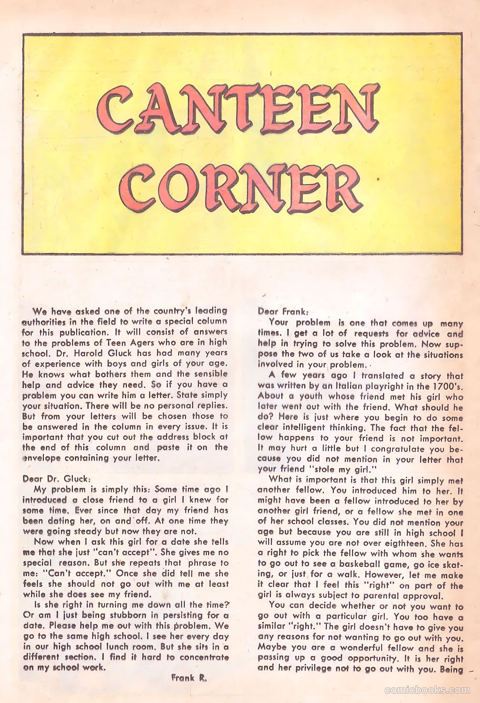 High School Confidential Diary #3 (1960) — page 16 of 37