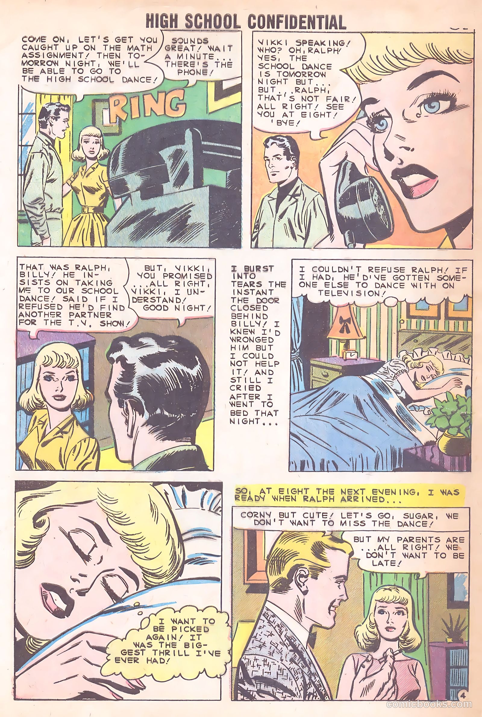 High School Confidential Diary #3 (1960) — page 32 of 37