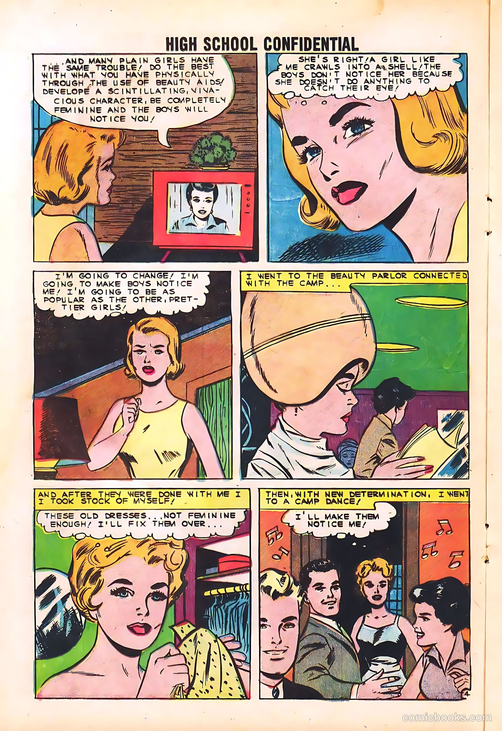 High School Confidential Diary #4 (1960) — page 16 of 36