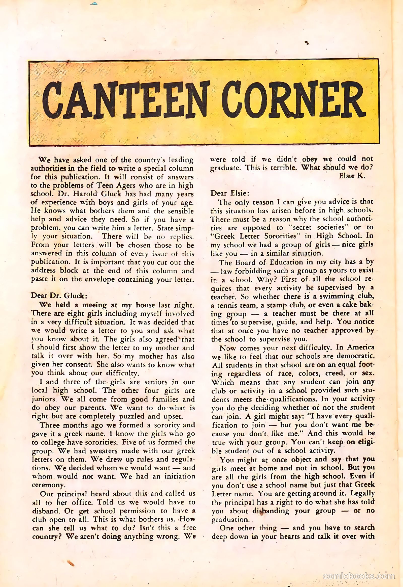 High School Confidential Diary #4 (1960) — page 24 of 36