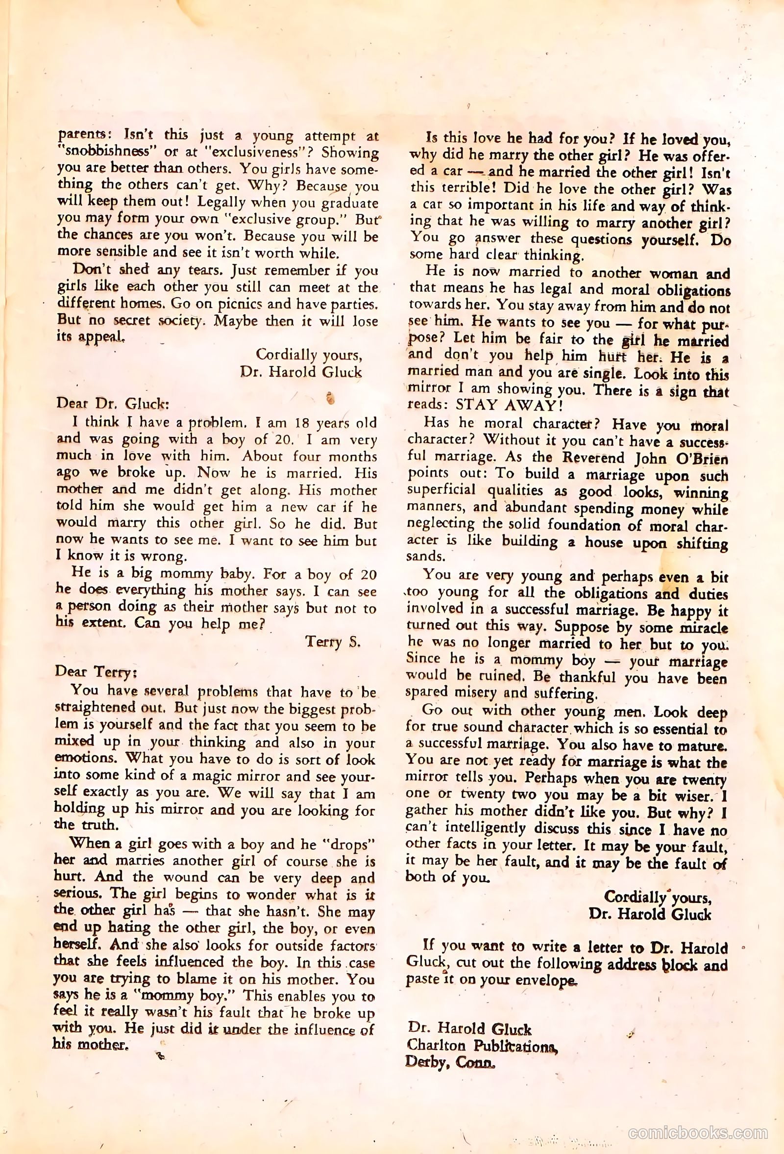 High School Confidential Diary #4 (1960) — page 25 of 36