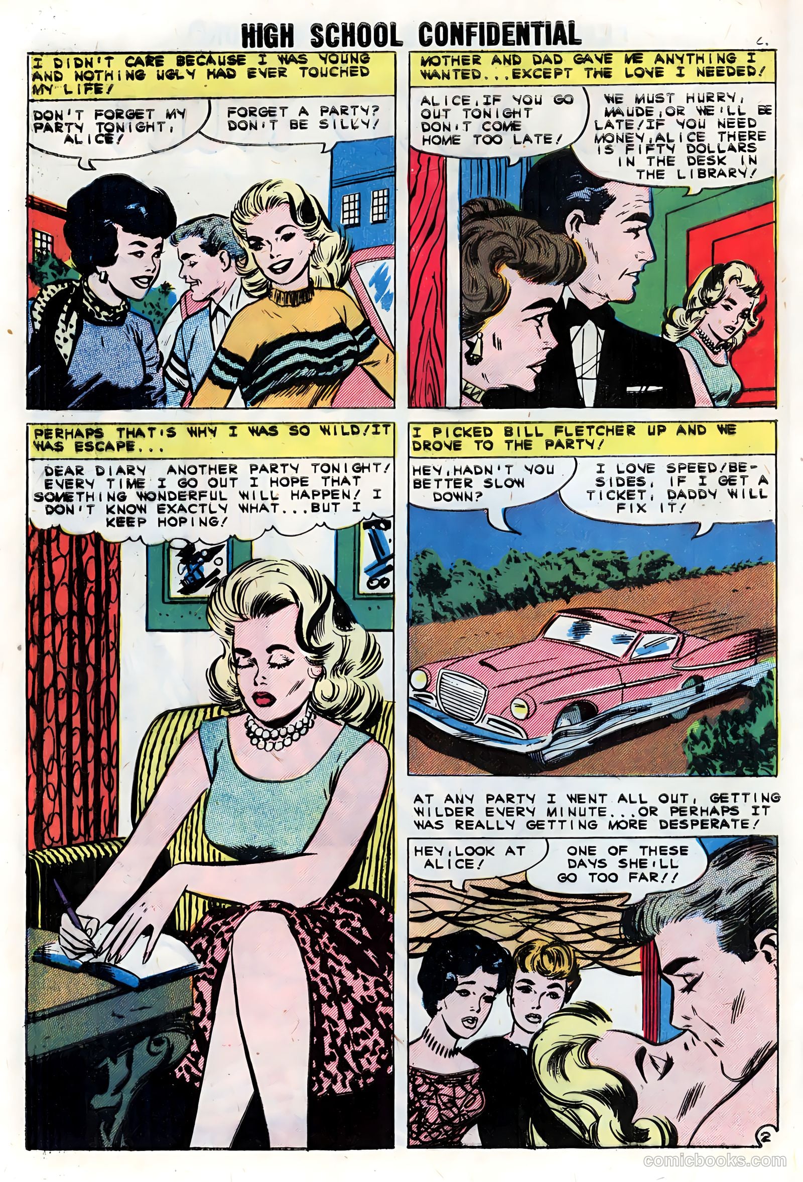 High School Confidential Diary #5 (1961) — page 4 of 36
