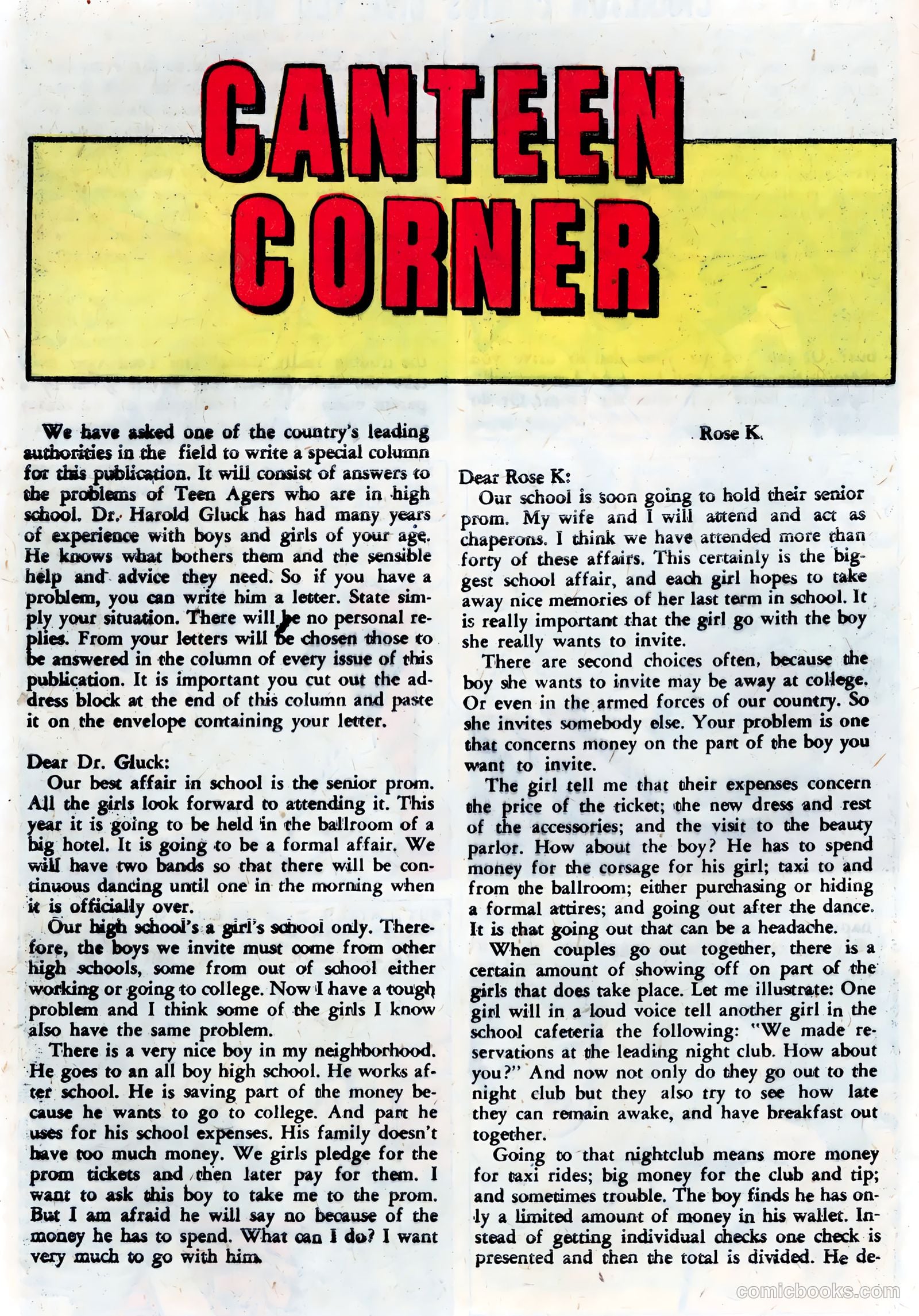 High School Confidential Diary #5 (1961) — page 28 of 36