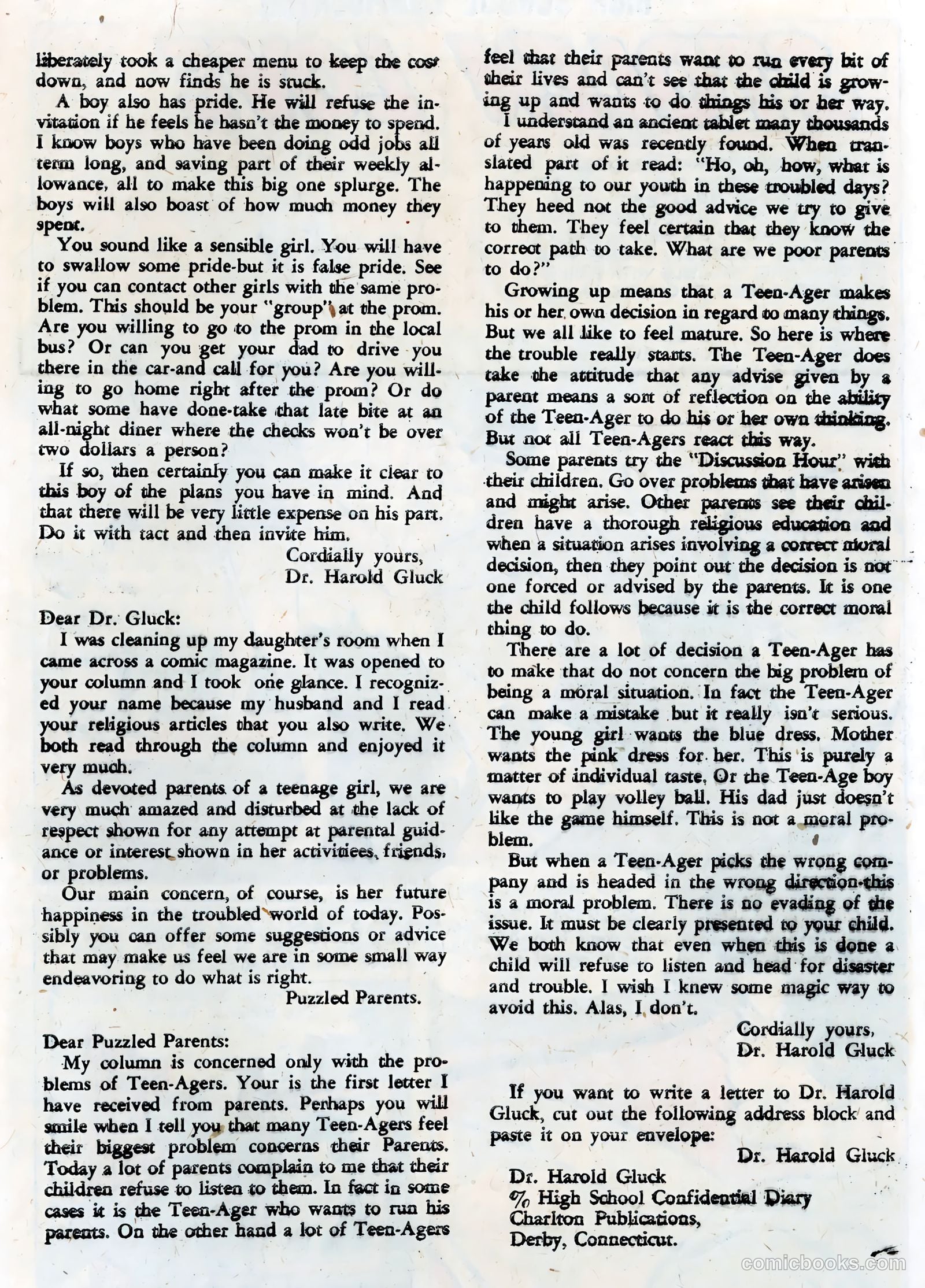 High School Confidential Diary #5 (1961) — page 29 of 36