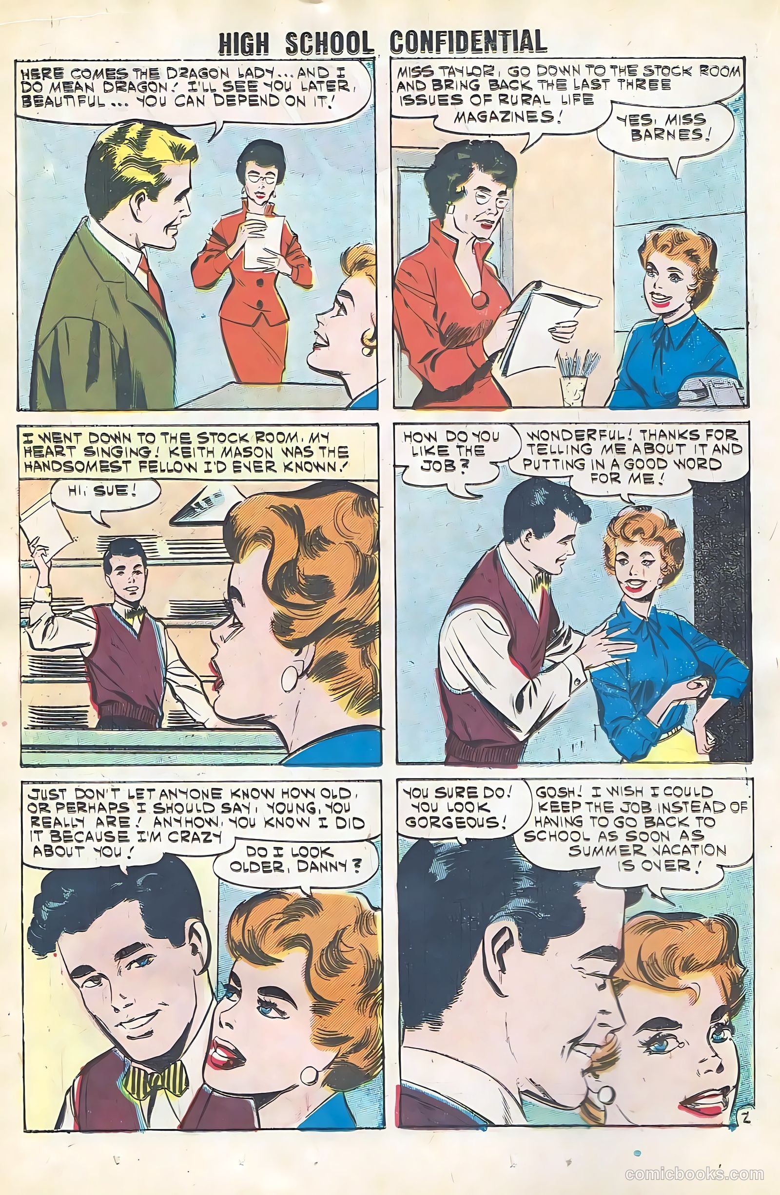 High School Confidential Diary #6 (1961) — page 18 of 36