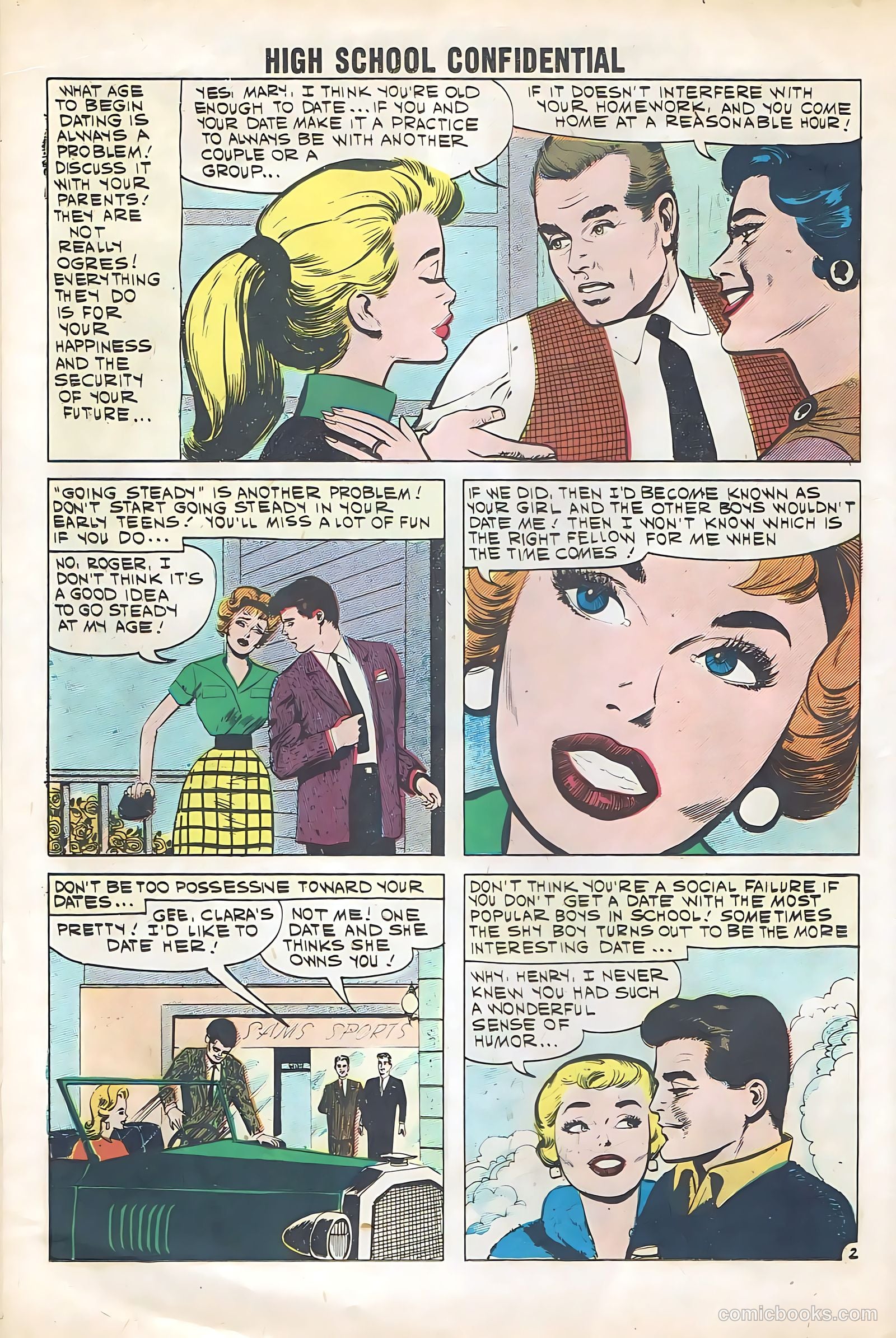 High School Confidential Diary #7 (1961) — page 18 of 36