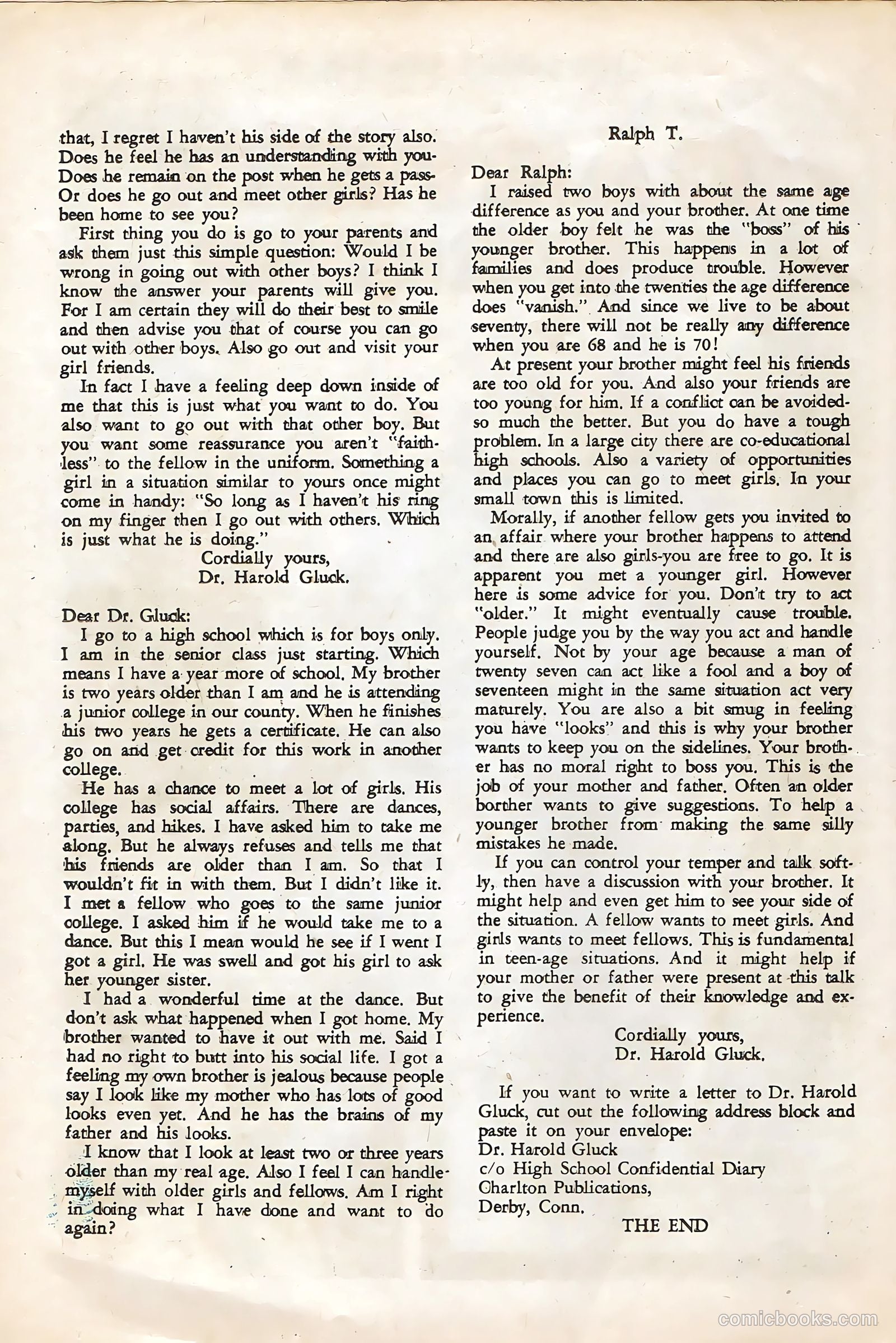 High School Confidential Diary #7 (1961) — page 26 of 36