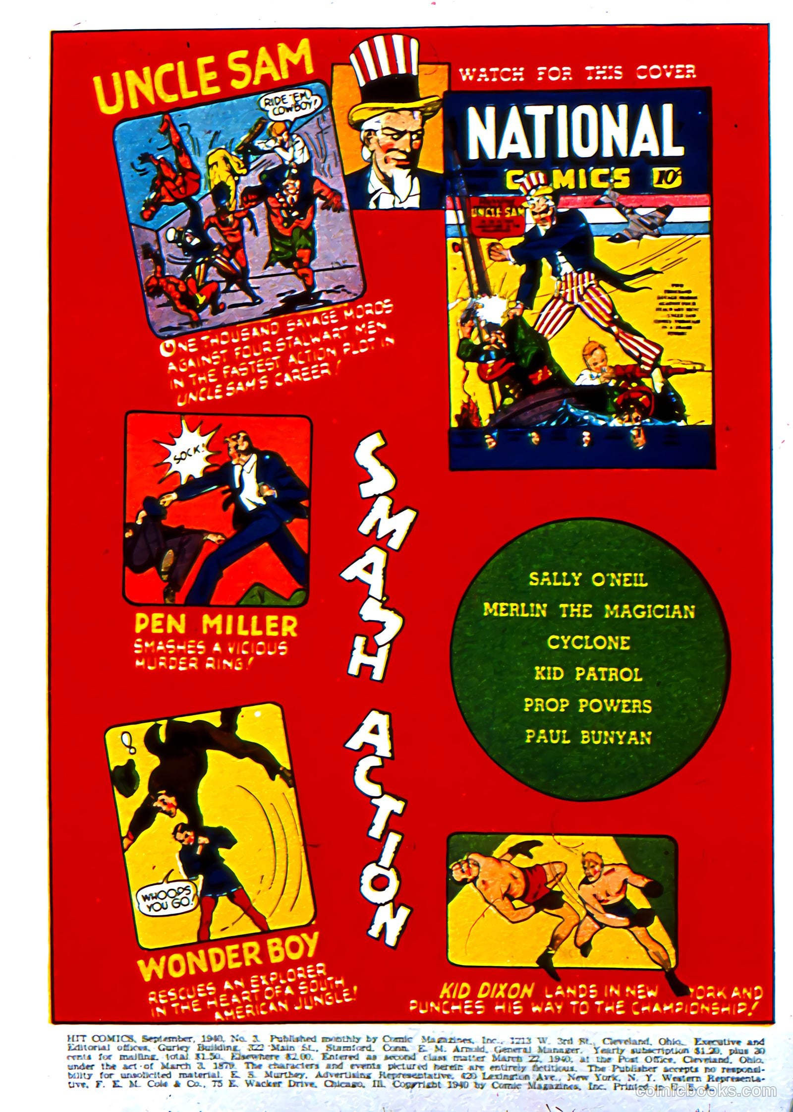 Hit Comics #3 (1940) — page 2 of 68