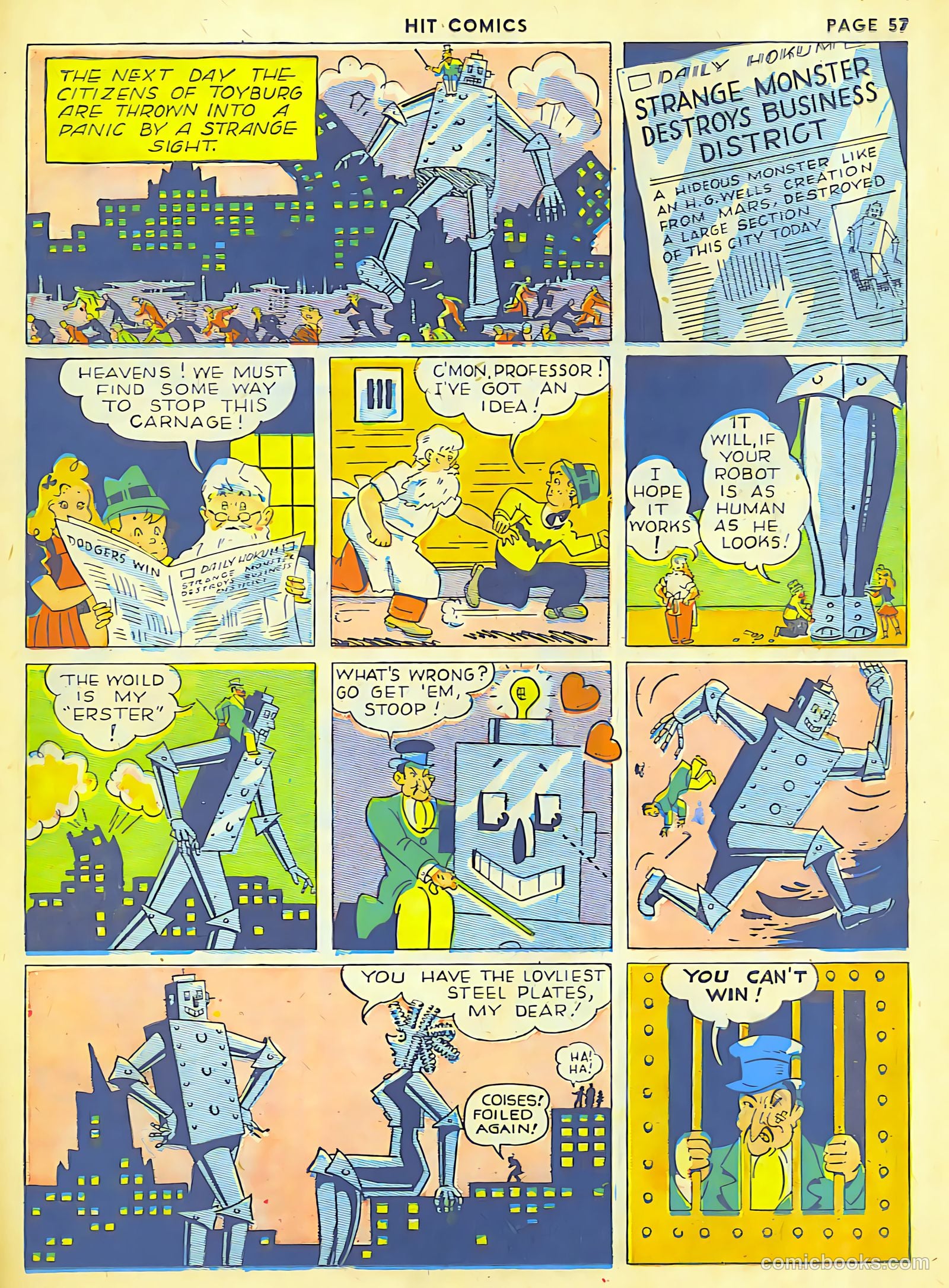 Hit Comics #6 (1940) — page 60 of 69