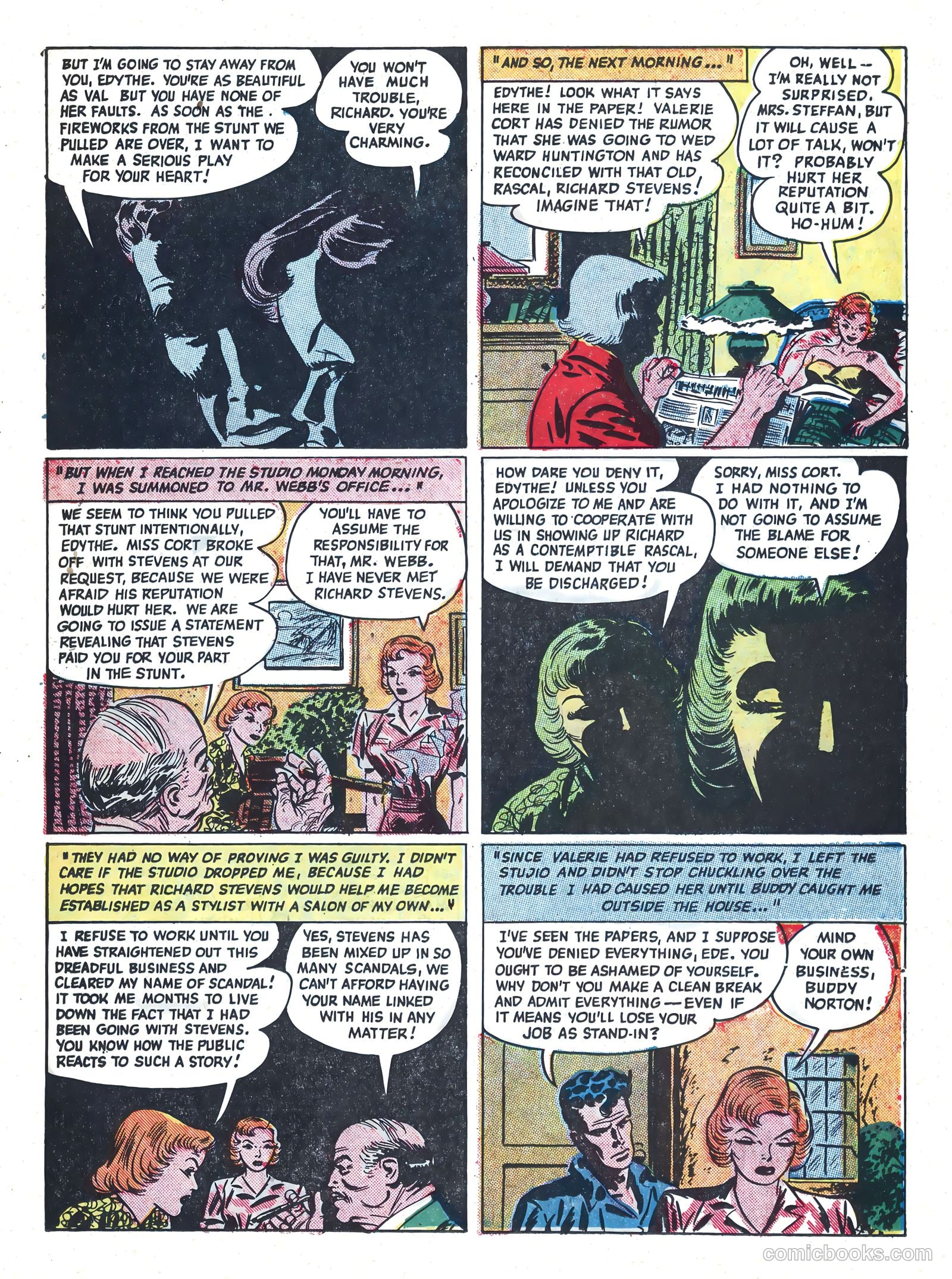 Hollywood Confessions #2 (1949) — page 15 of 36