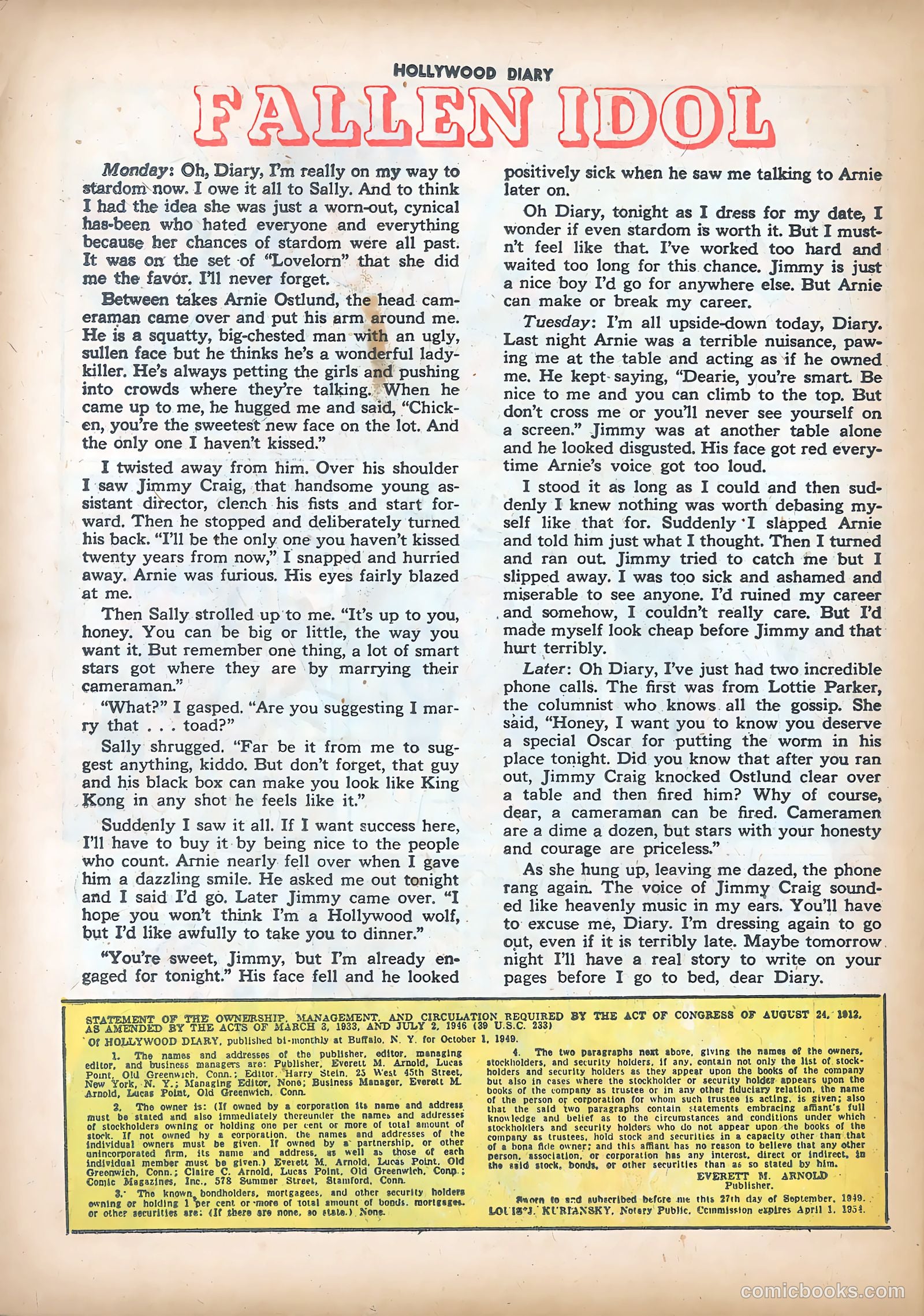Hollywood Diary #2 (1950) — page 26 of 36
