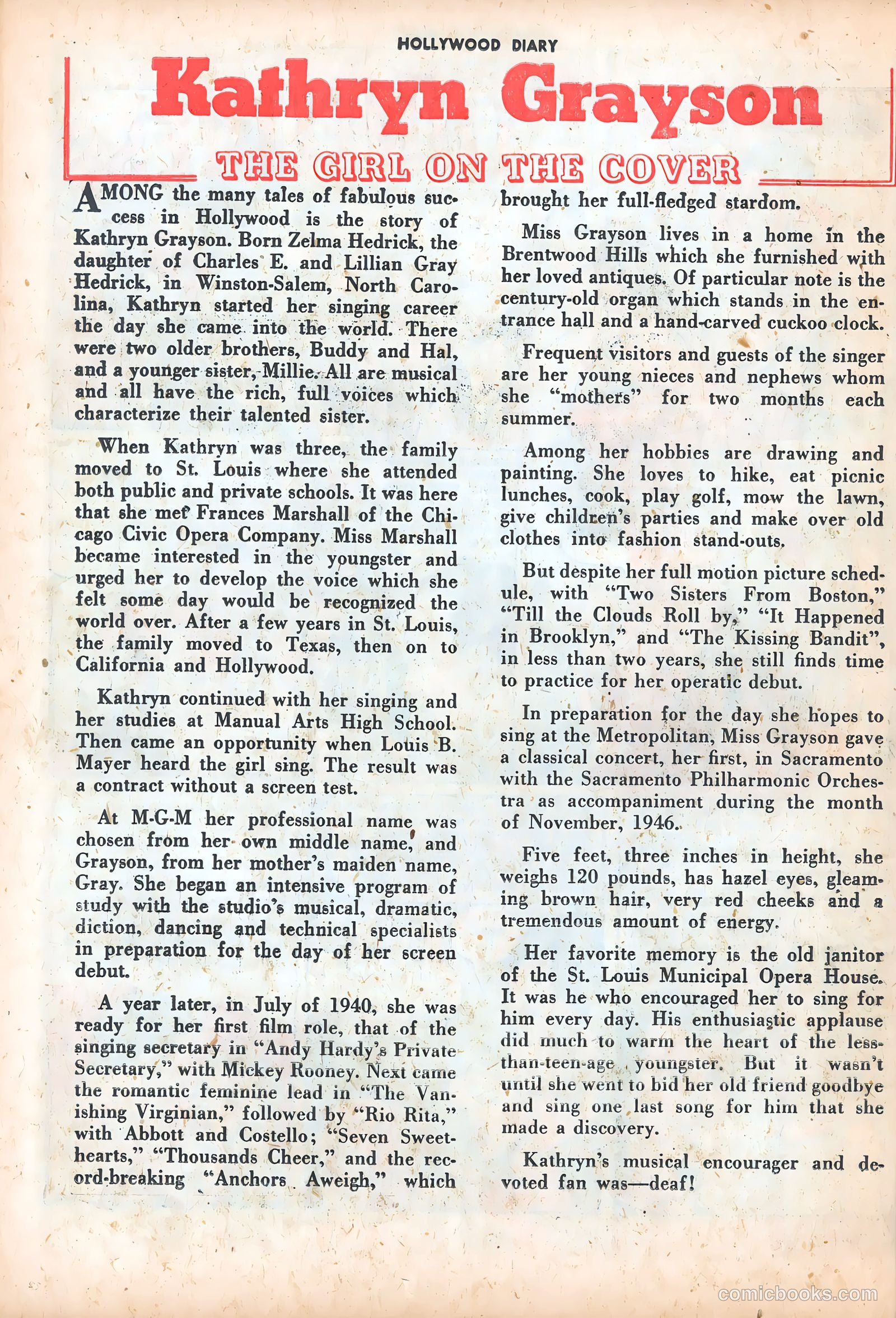 Hollywood Diary #4 (1950) — page 26 of 36