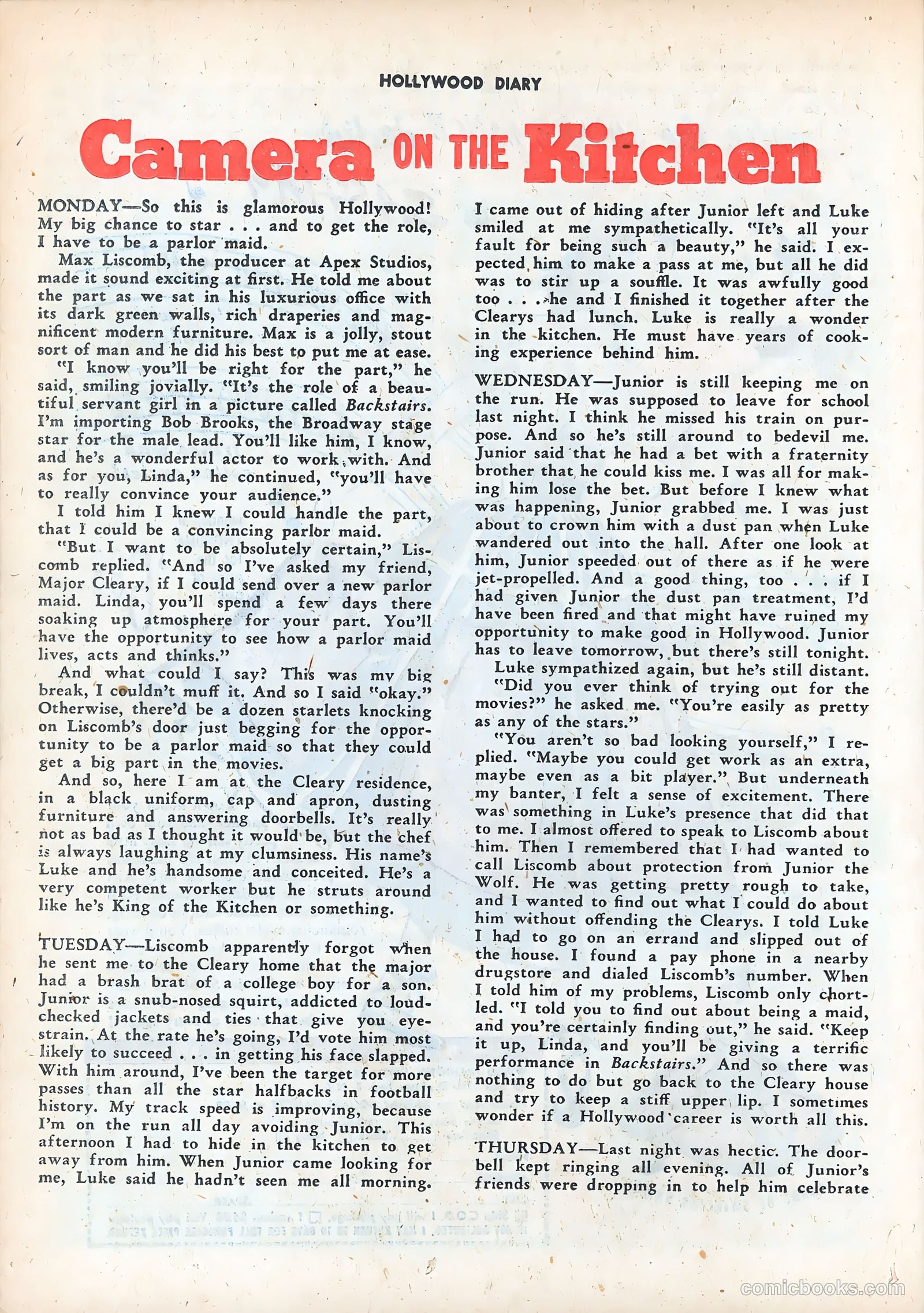 Hollywood Diary #5 (1950) — page 37 of 51