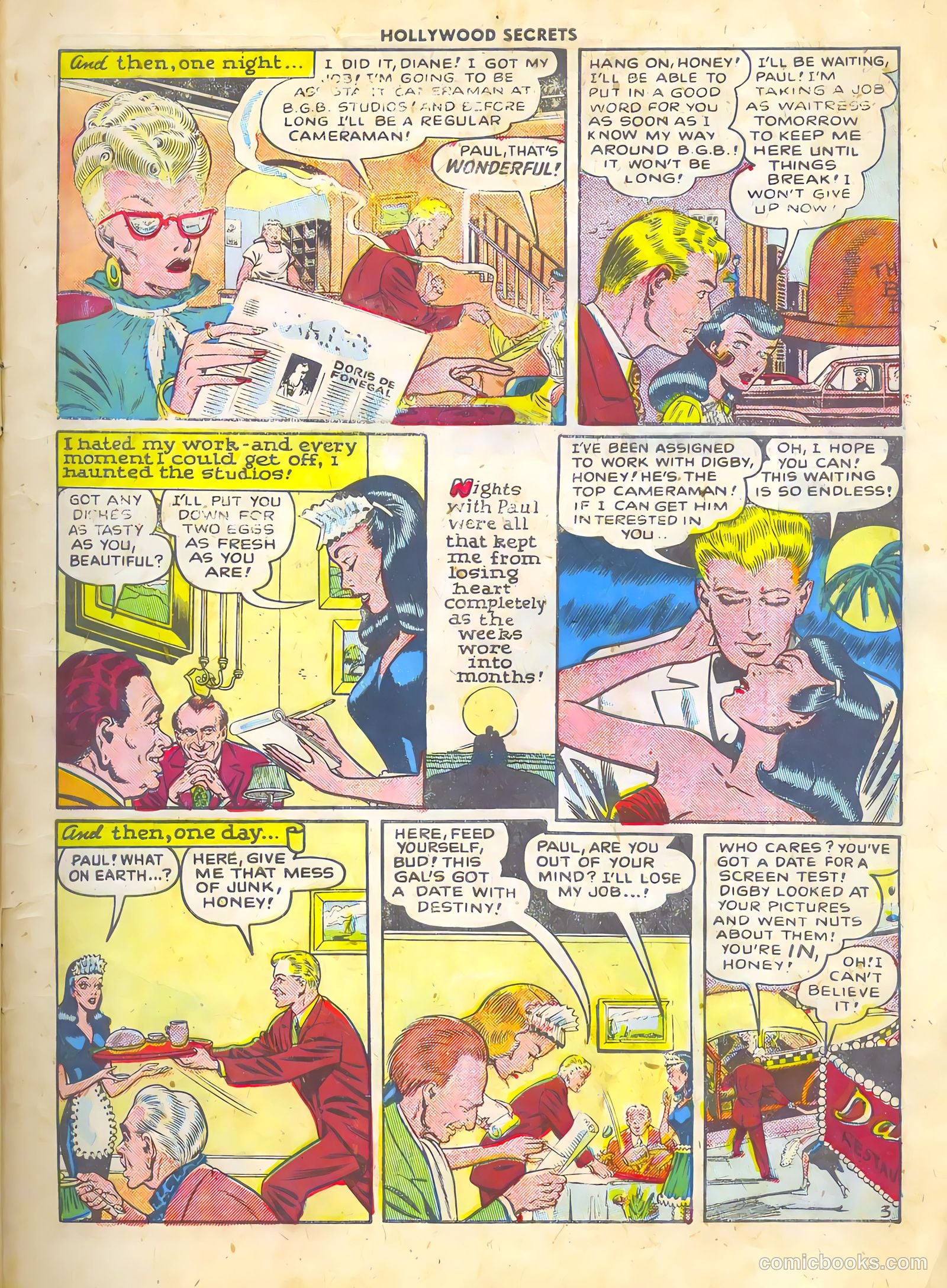 Hollywood Secrets #1 (1949) — page 5 of 36
