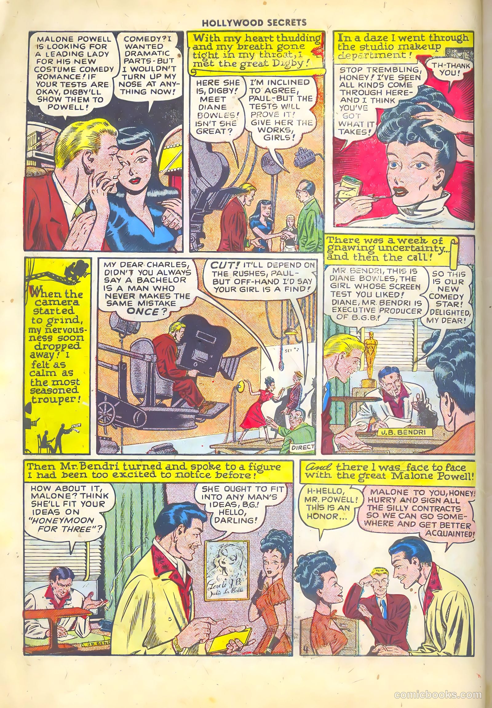 Hollywood Secrets #1 (1949) — page 6 of 36