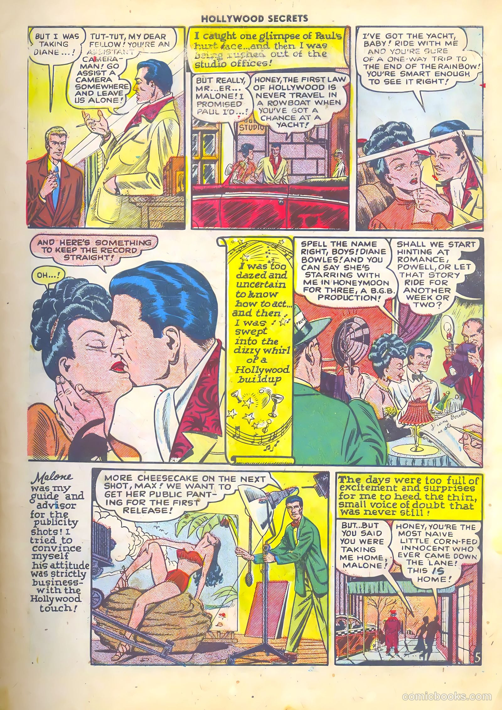 Hollywood Secrets #1 (1949) — page 7 of 36