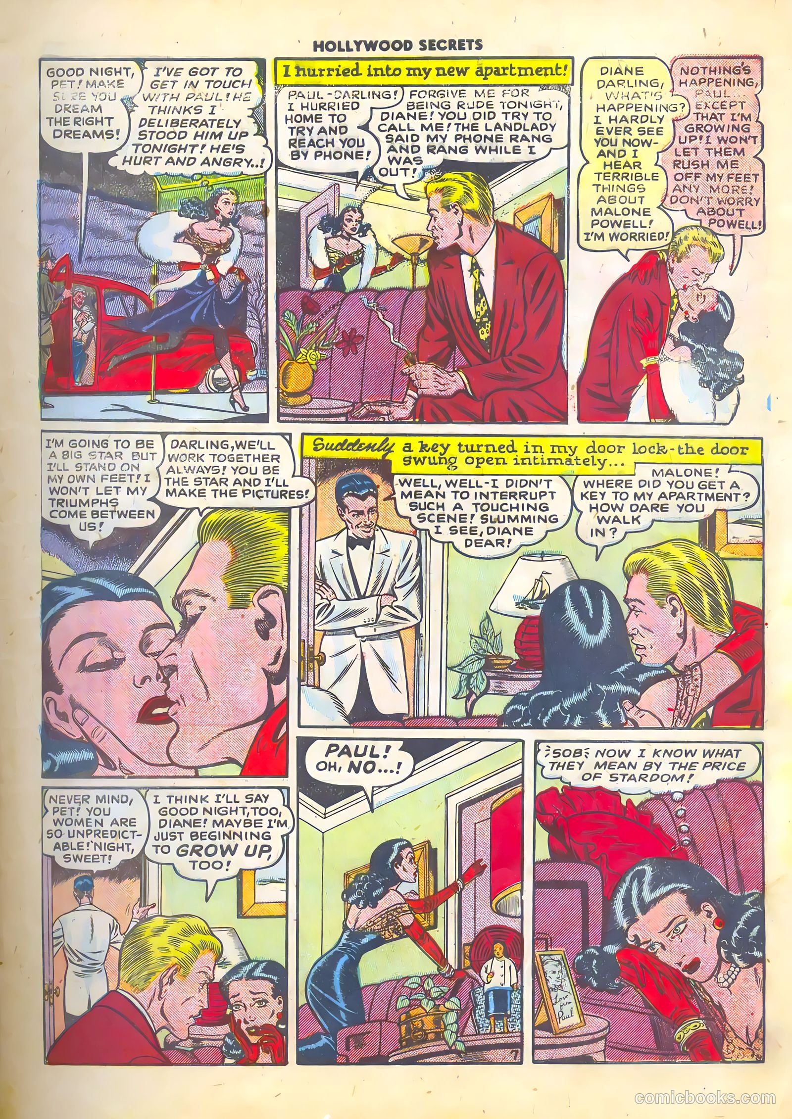 Hollywood Secrets #1 (1949) — page 9 of 36