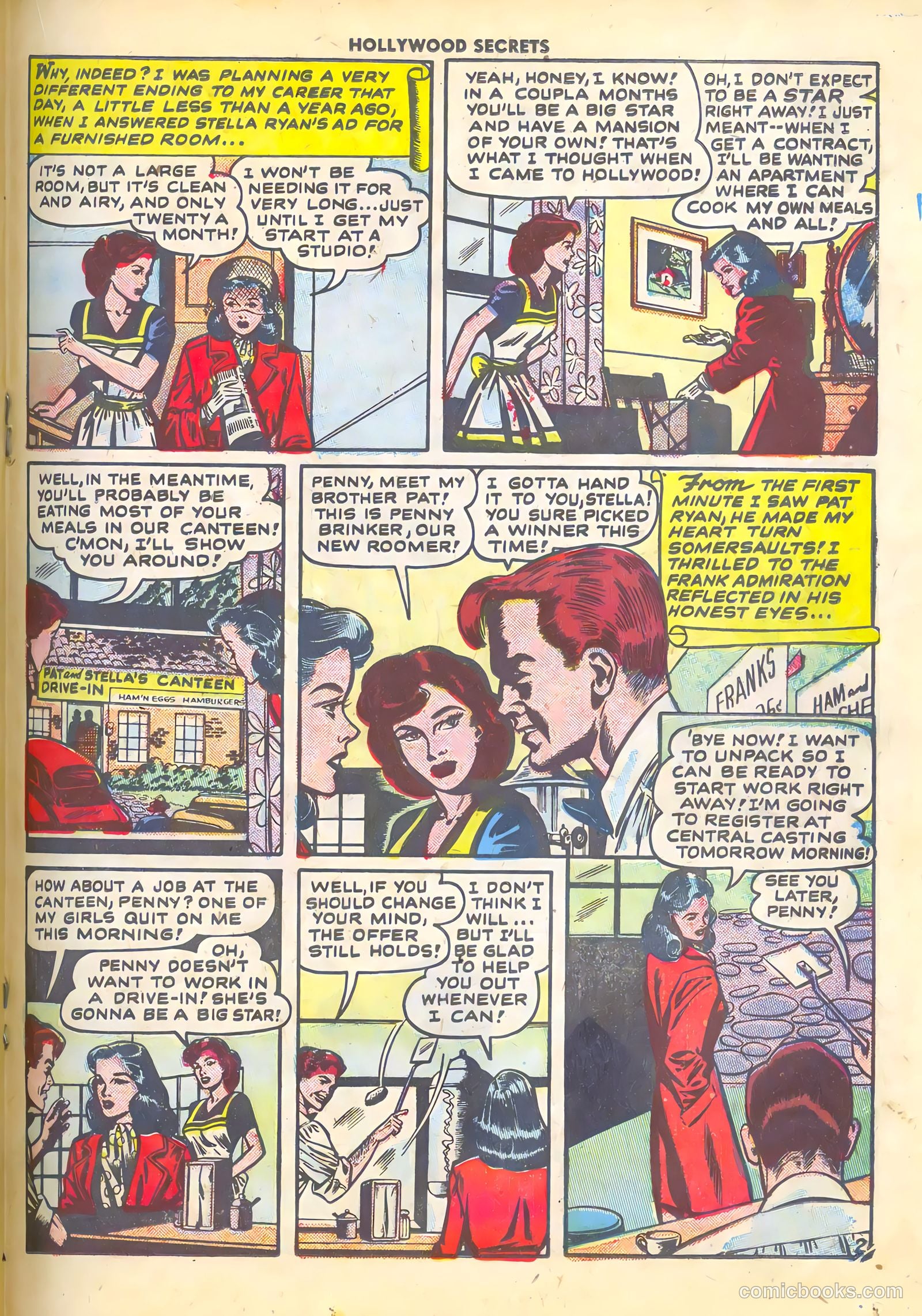 Hollywood Secrets #1 (1949) — page 19 of 36