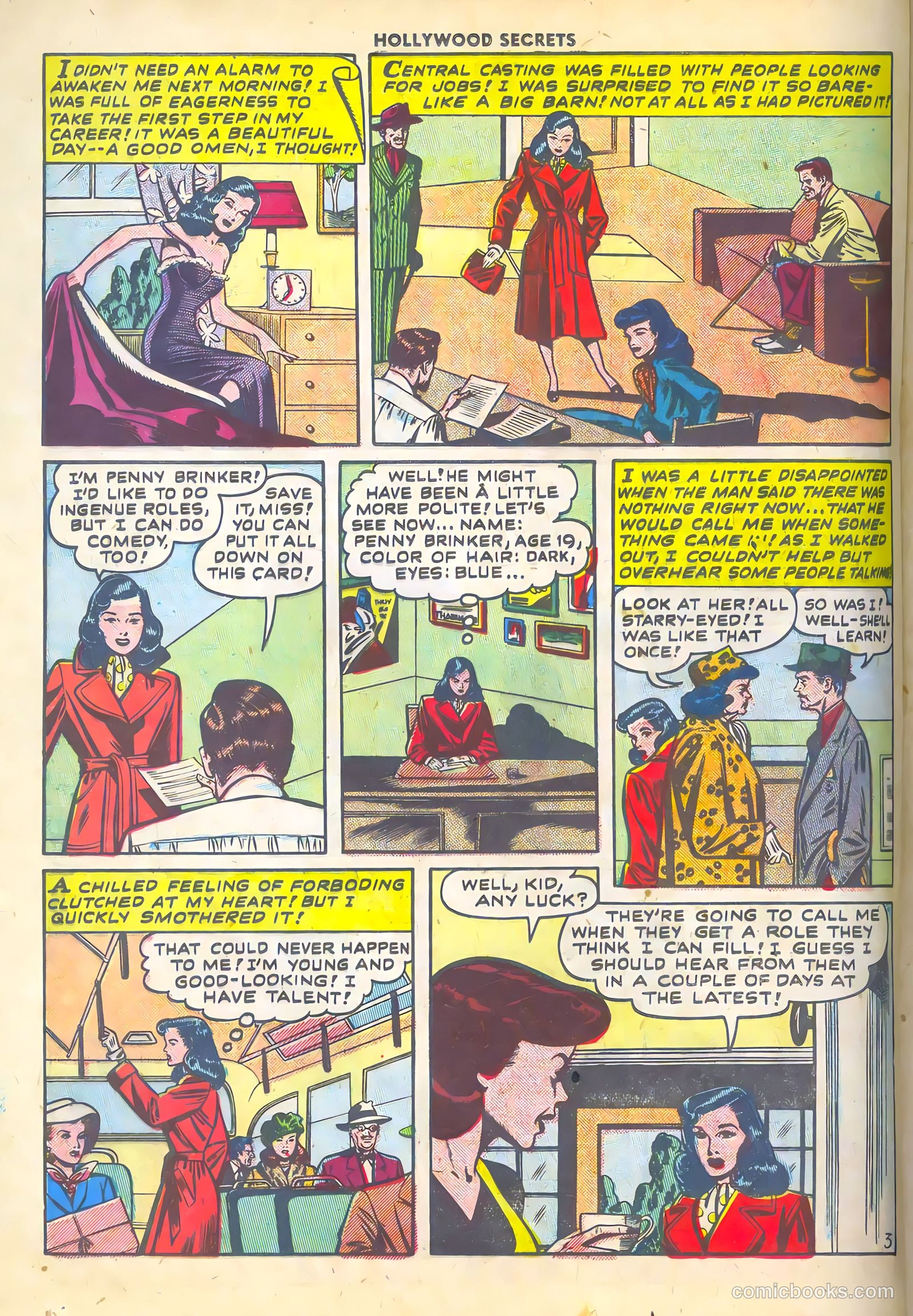 Hollywood Secrets #1 (1949) — page 20 of 36