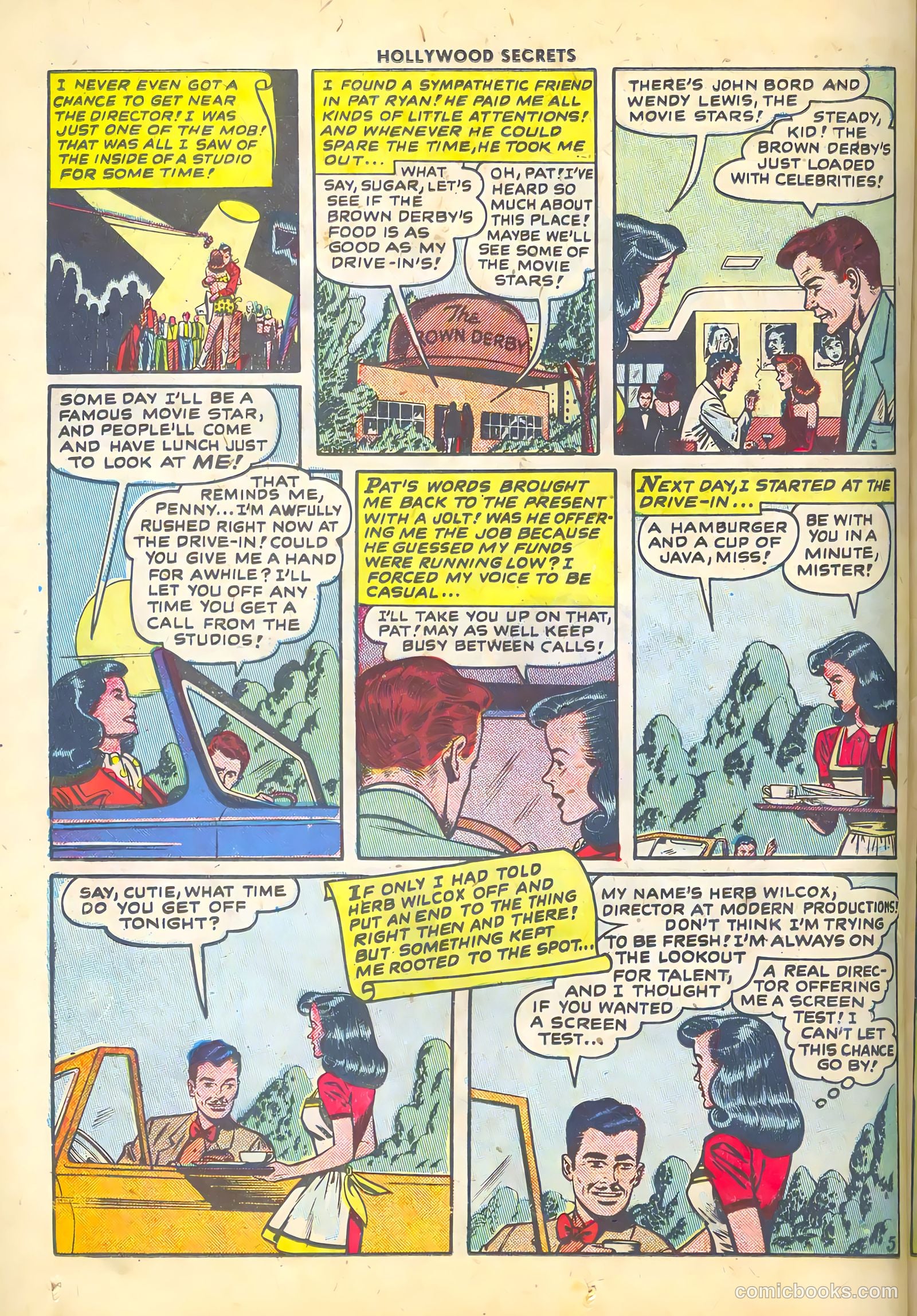 Hollywood Secrets #1 (1949) — page 22 of 36
