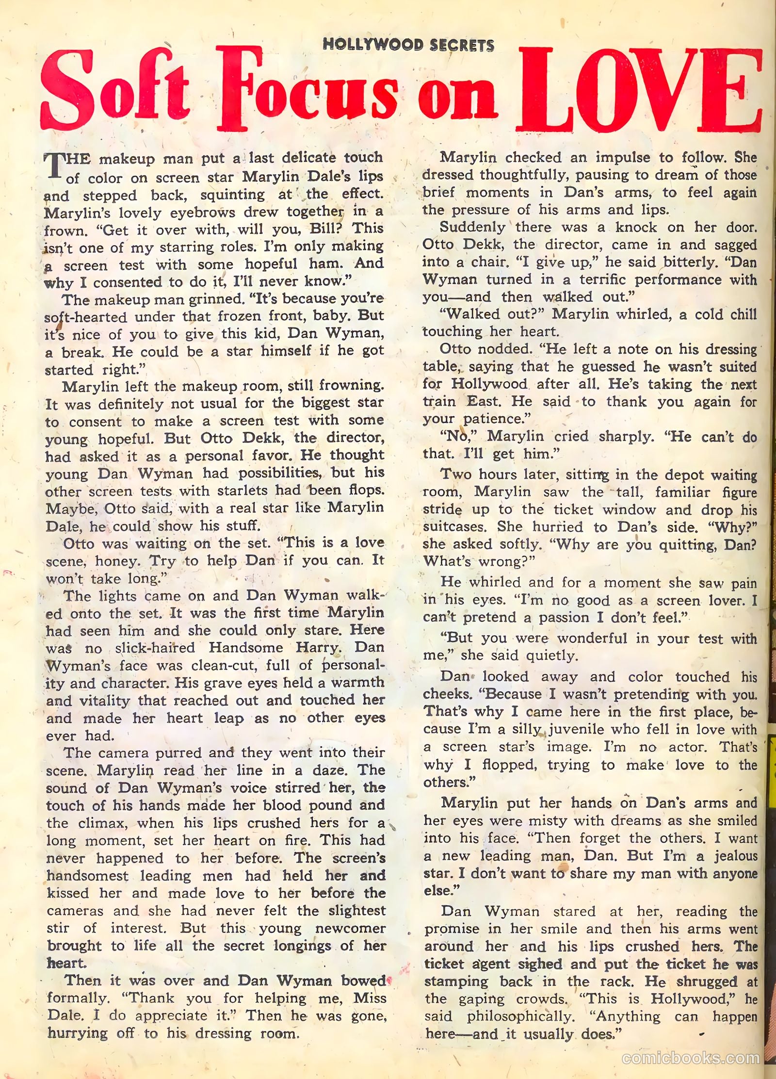 Hollywood Secrets #1 (1949) — page 26 of 36