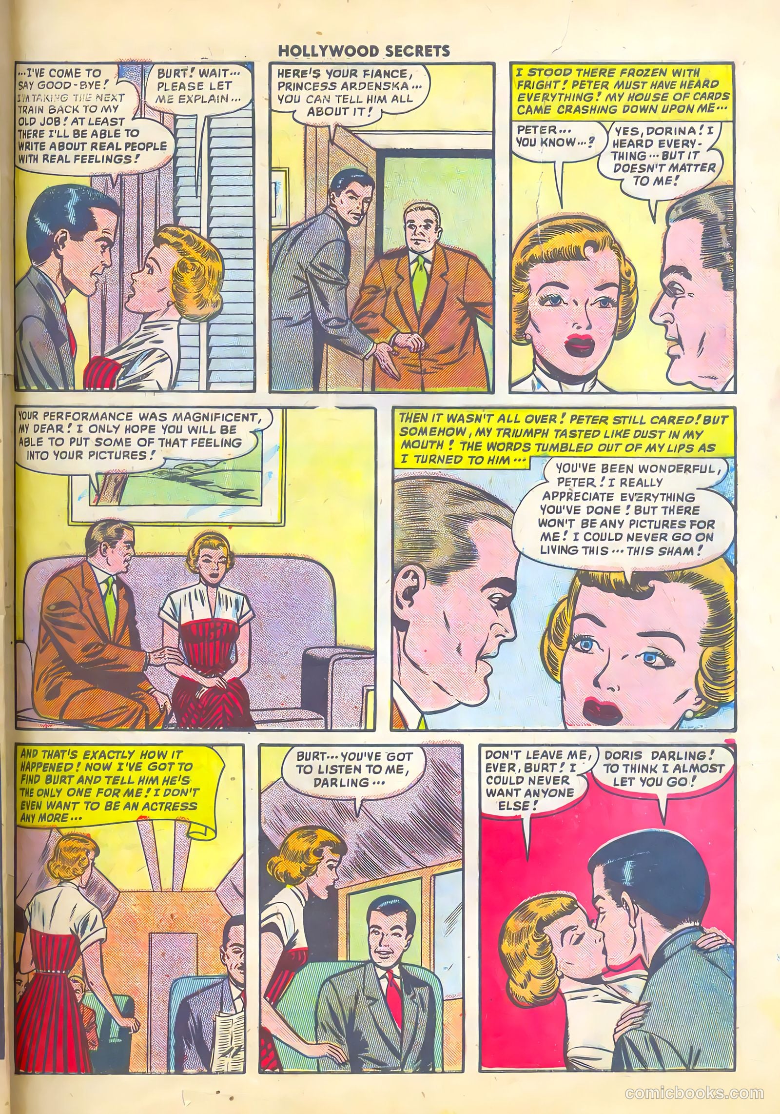 Hollywood Secrets #1 (1949) — page 33 of 36