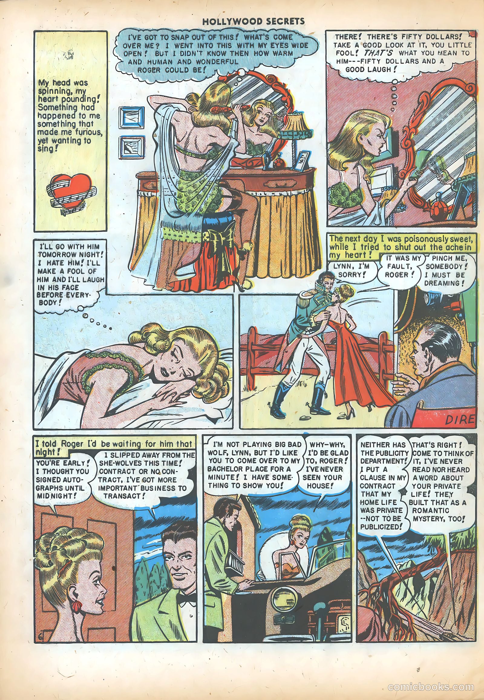 Hollywood Secrets #2 (1950) — page 8 of 36