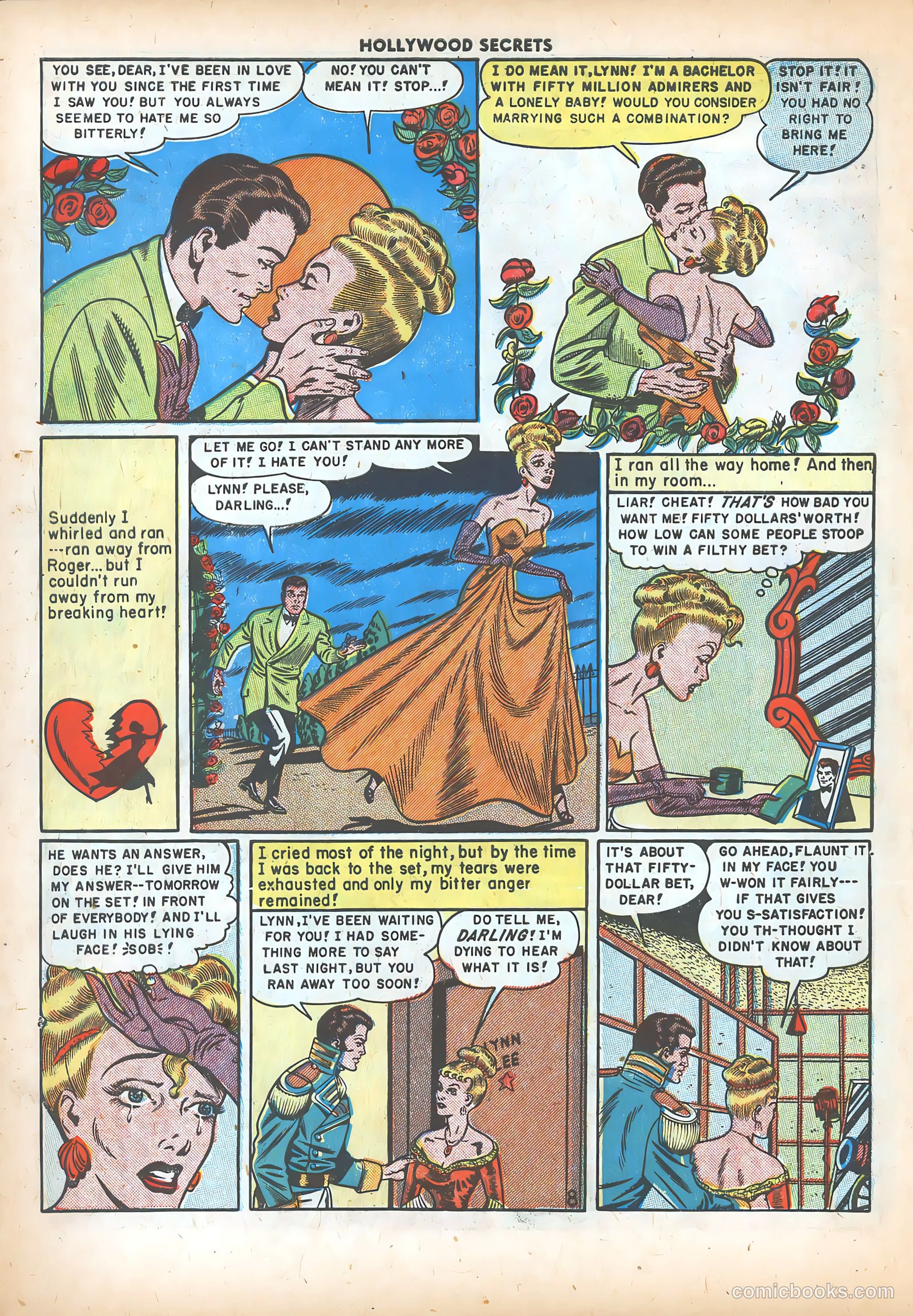 Hollywood Secrets #2 (1950) — page 10 of 36