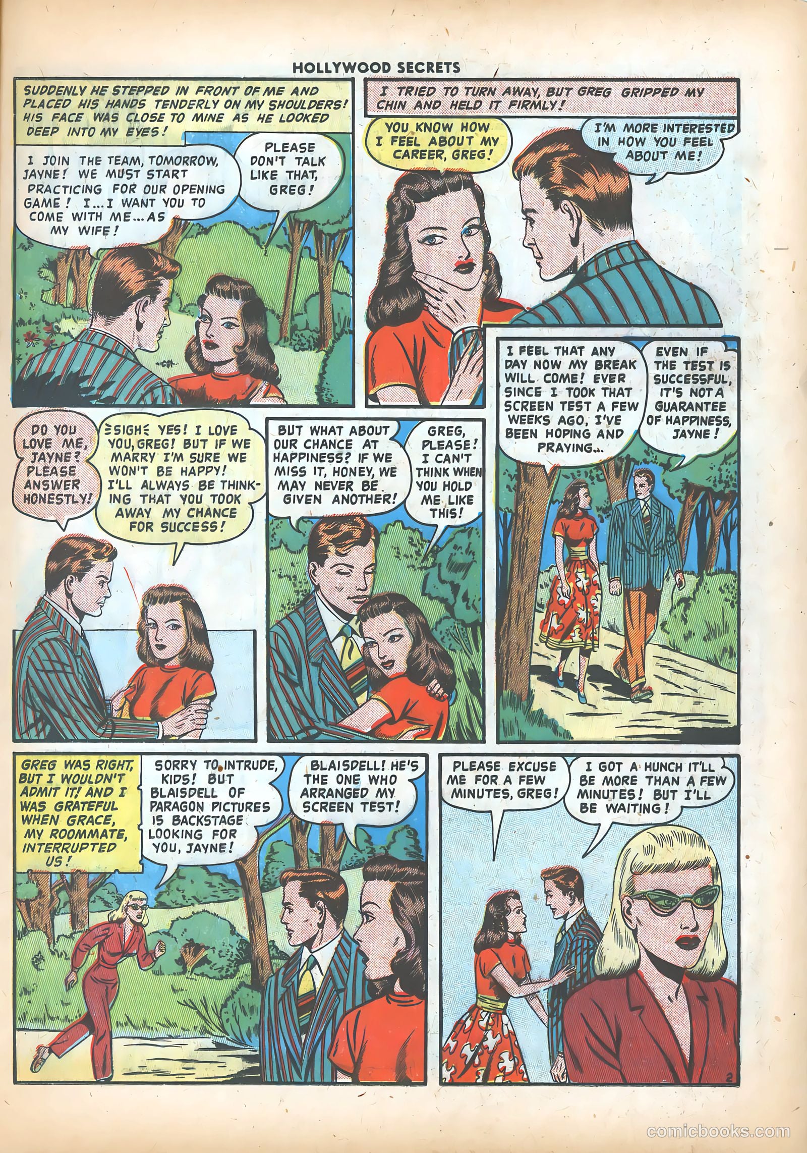 Hollywood Secrets #2 (1950) — page 13 of 36