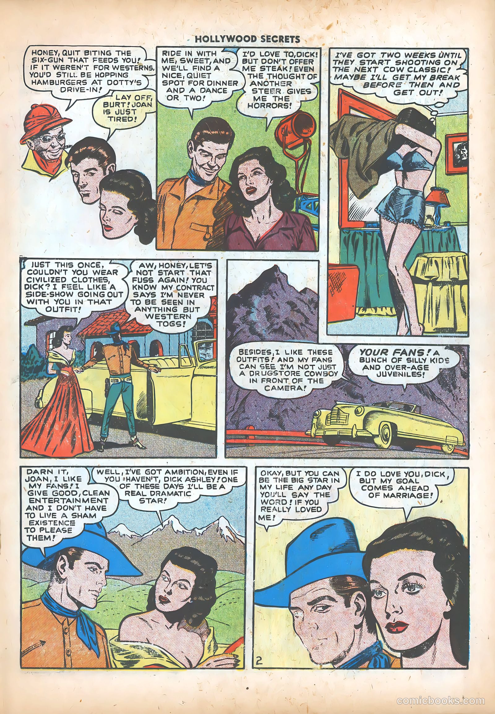 Hollywood Secrets #2 (1950) — page 19 of 36