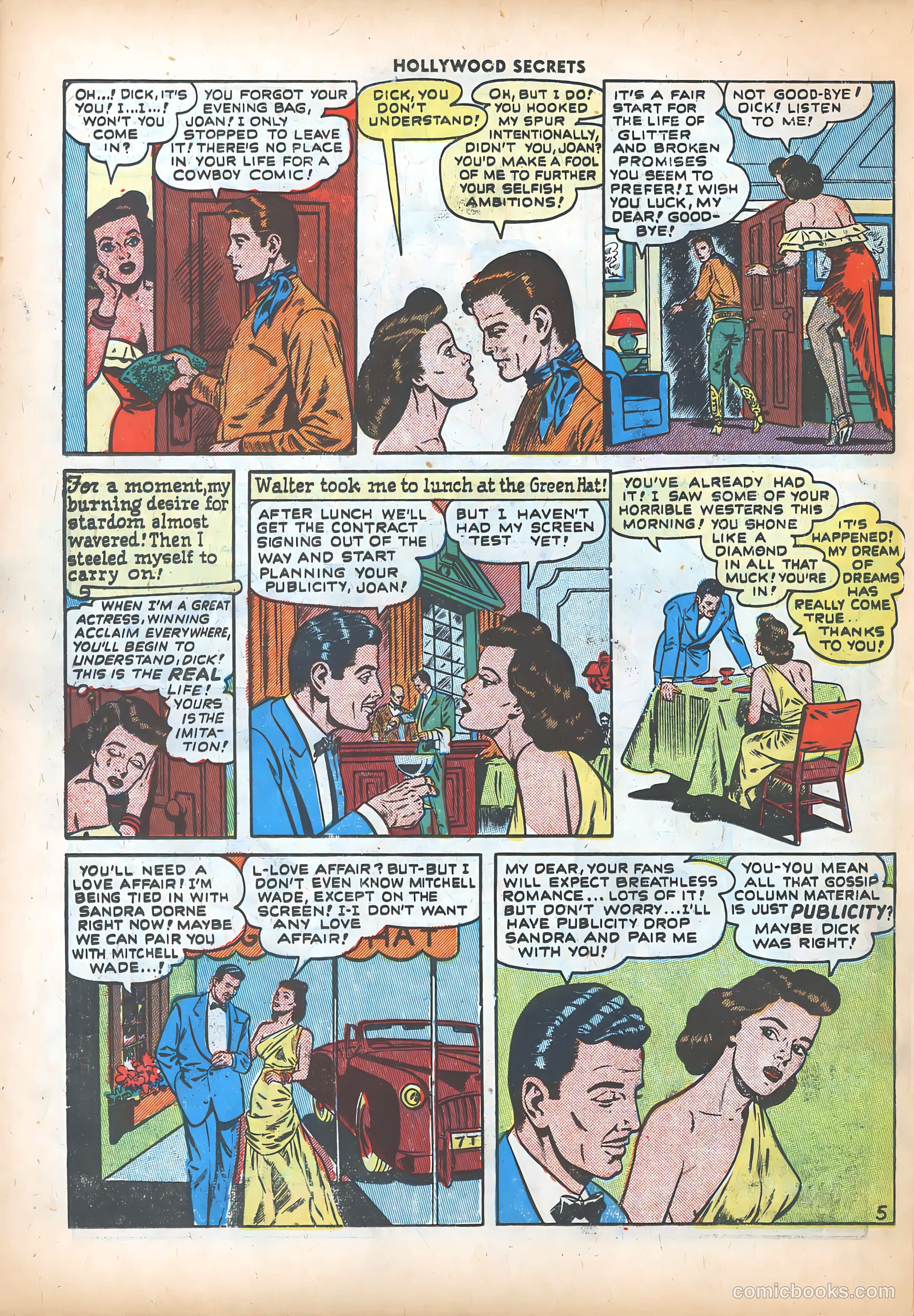 Hollywood Secrets #2 (1950) — page 22 of 36