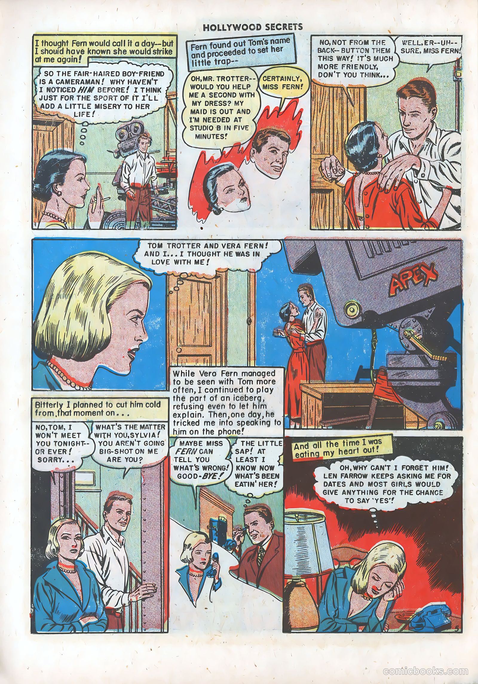 Hollywood Secrets #3 (1950) — page 16 of 36