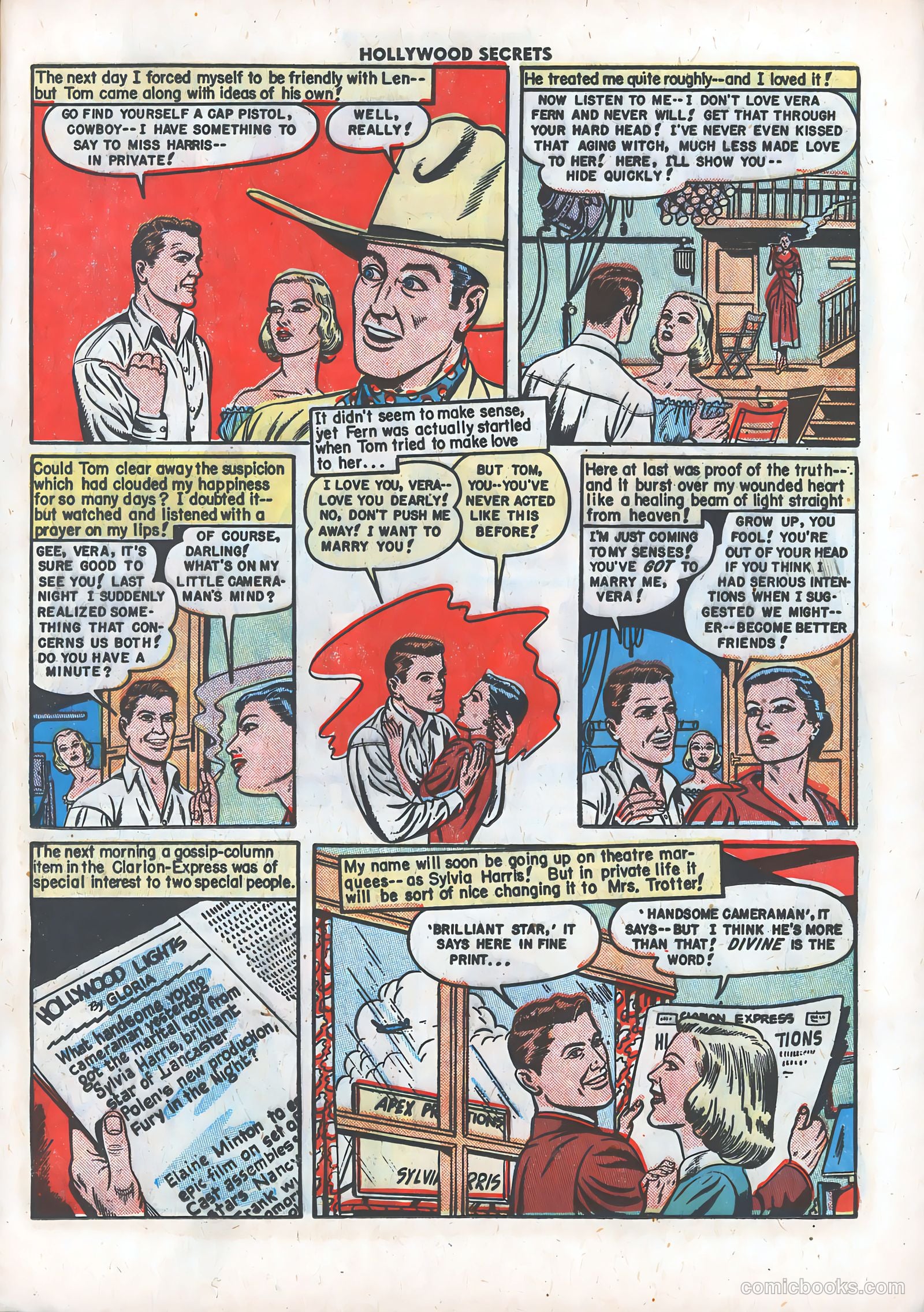 Hollywood Secrets #3 (1950) — page 17 of 36