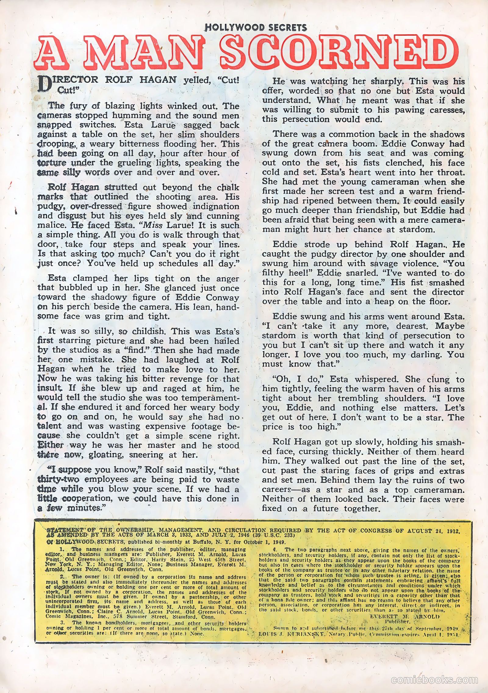 Hollywood Secrets #3 (1950) — page 26 of 36