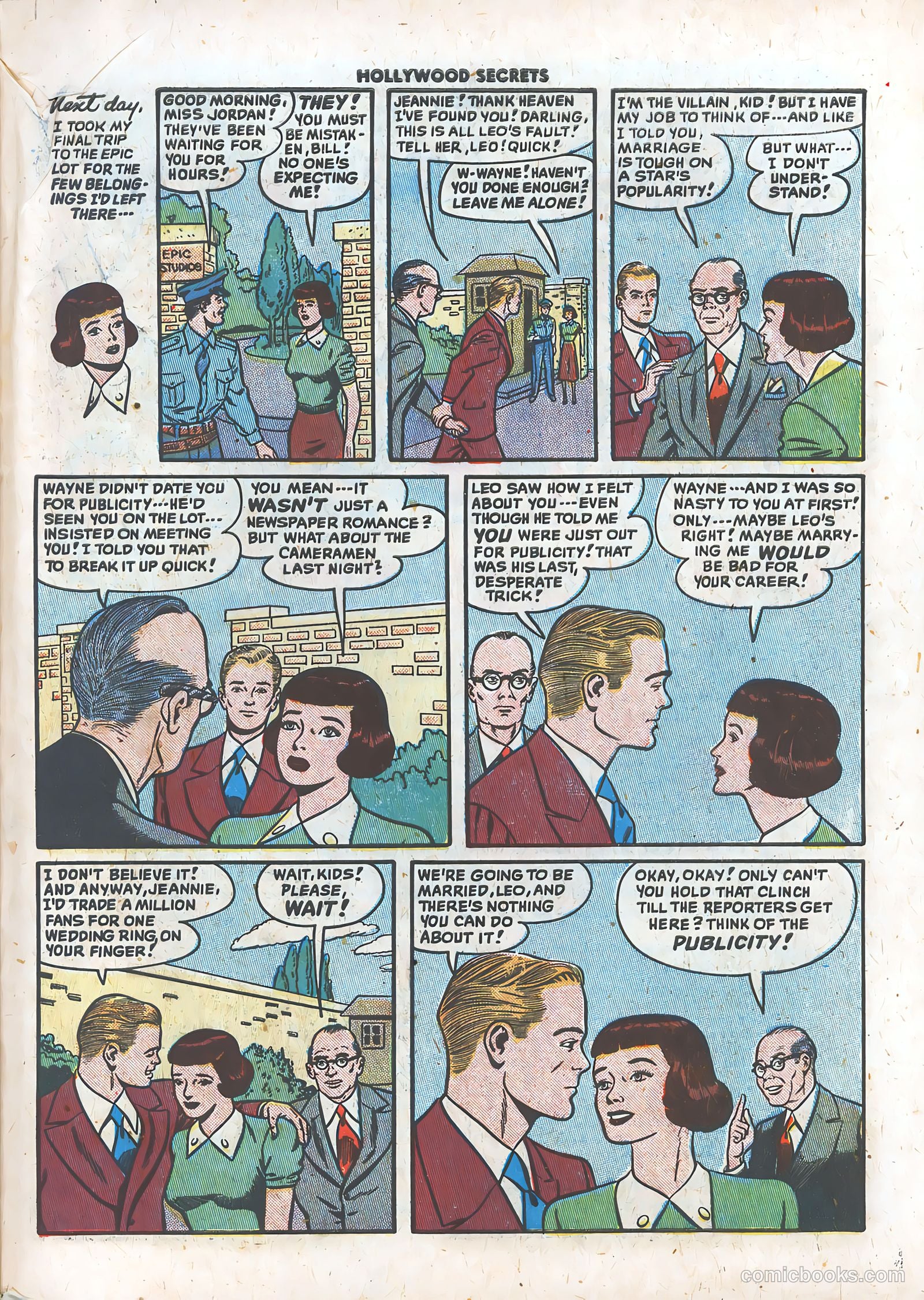 Hollywood Secrets #3 (1950) — page 33 of 36
