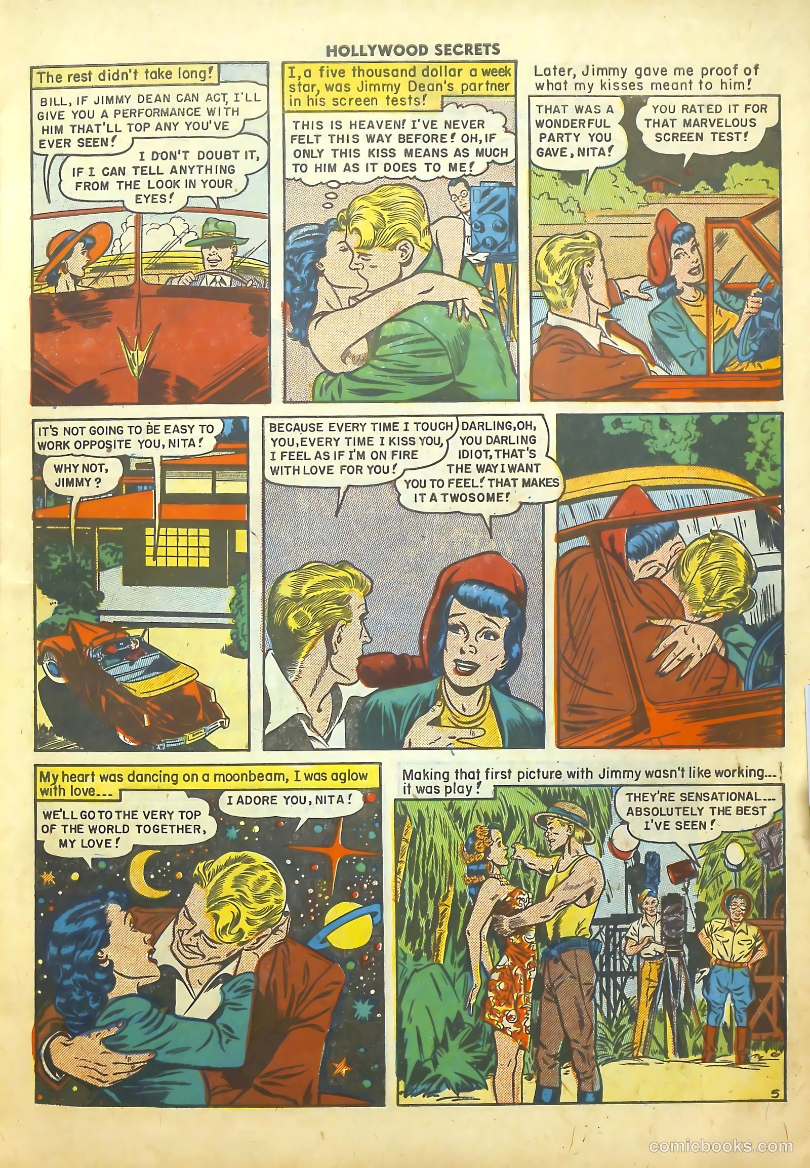 Hollywood Secrets #4 (1950) — page 7 of 36