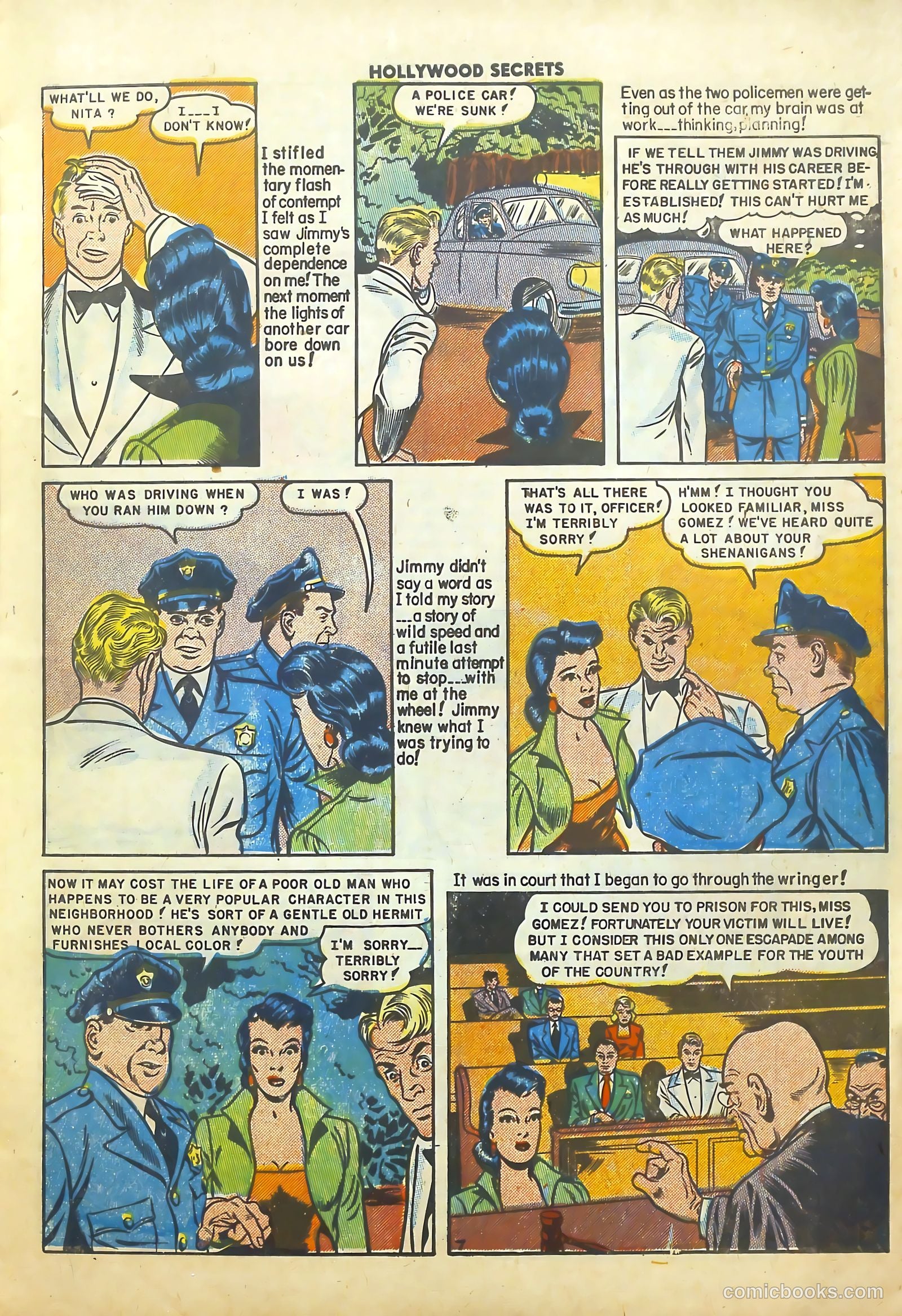 Hollywood Secrets #4 (1950) — page 9 of 36