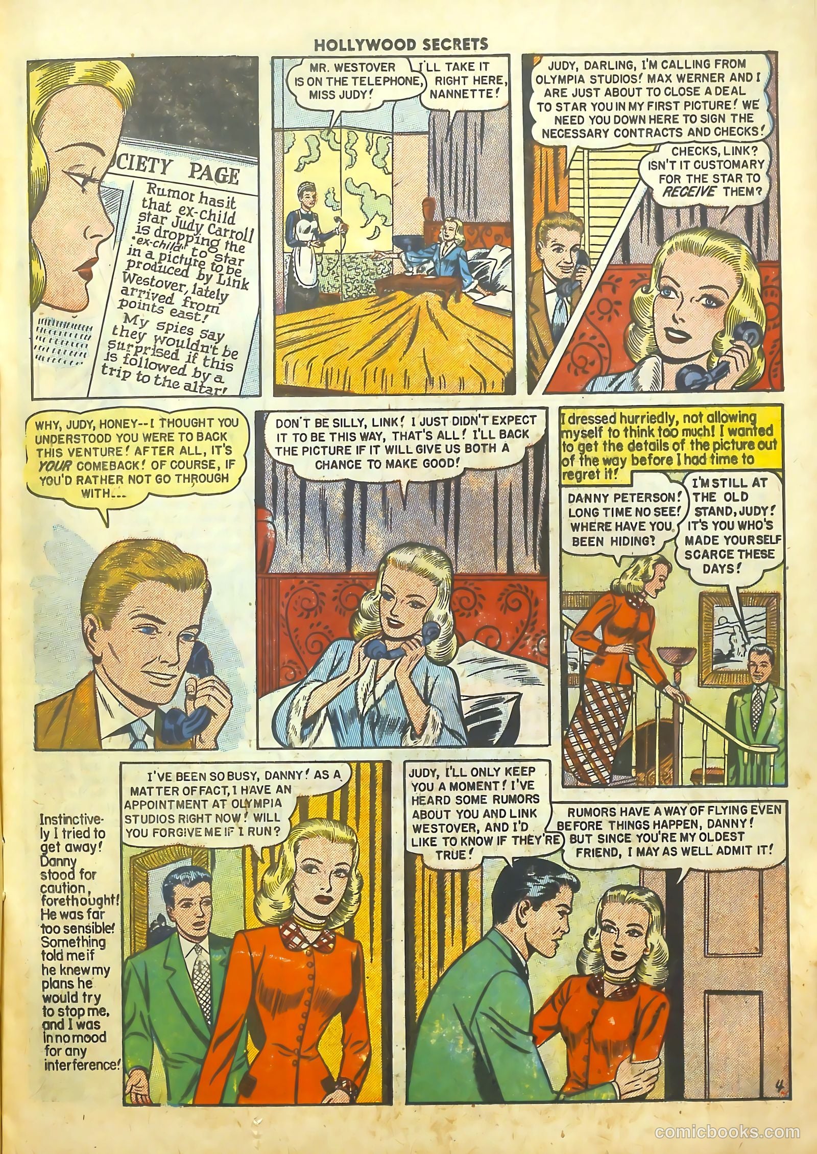 Hollywood Secrets #4 (1950) — page 15 of 36