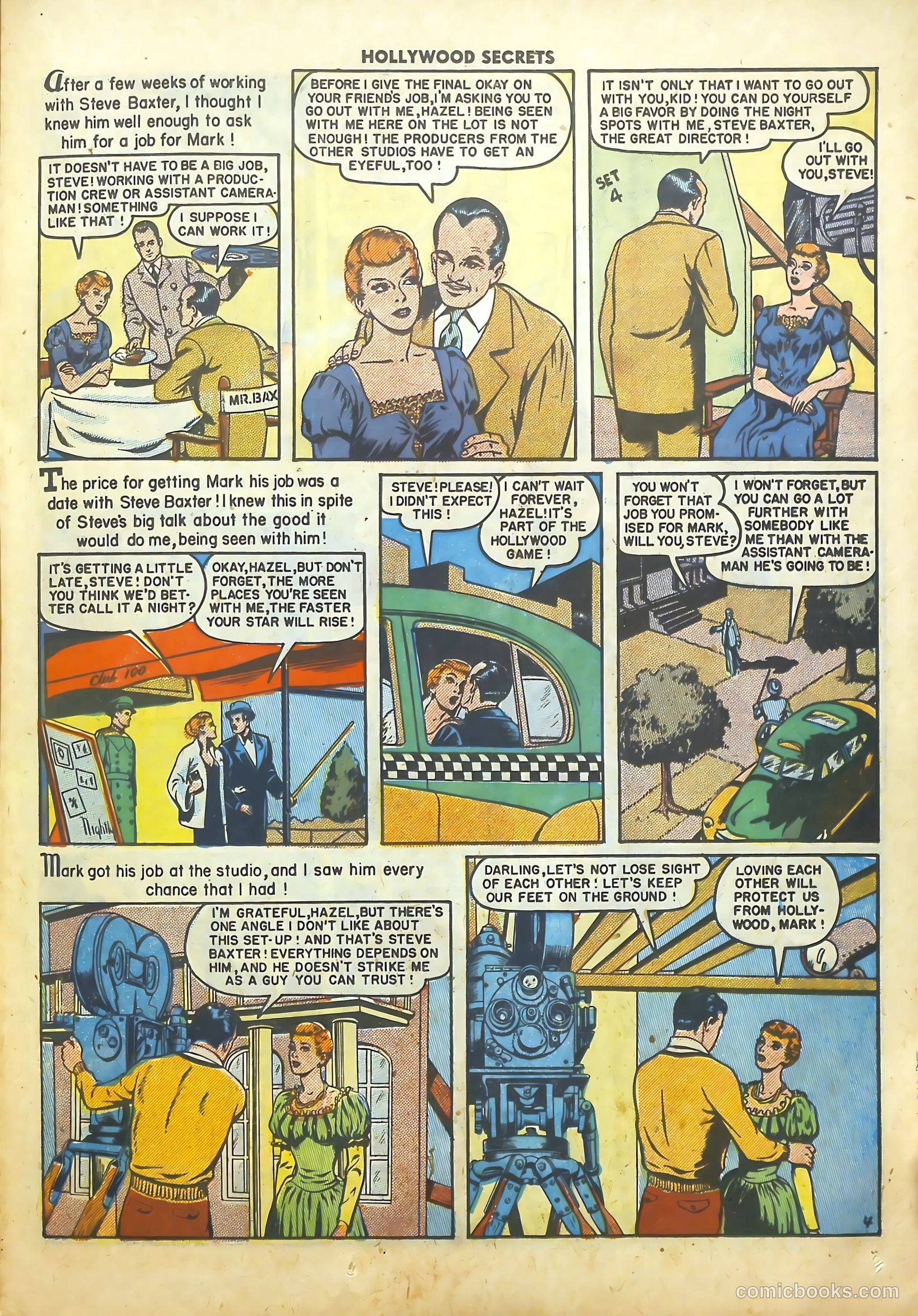 Hollywood Secrets #4 (1950) — page 21 of 36