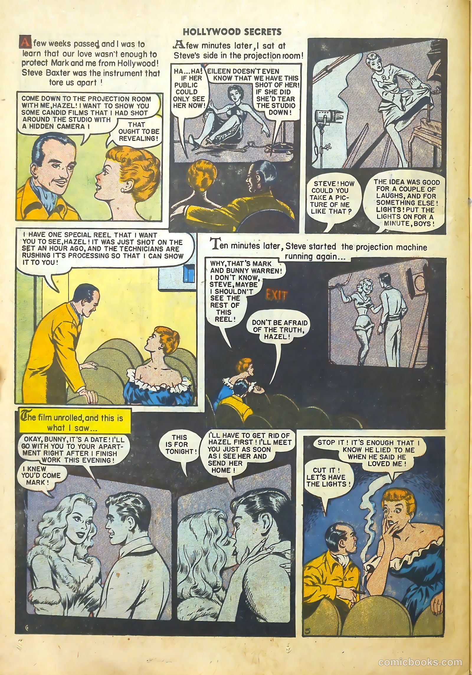Hollywood Secrets #4 (1950) — page 22 of 36