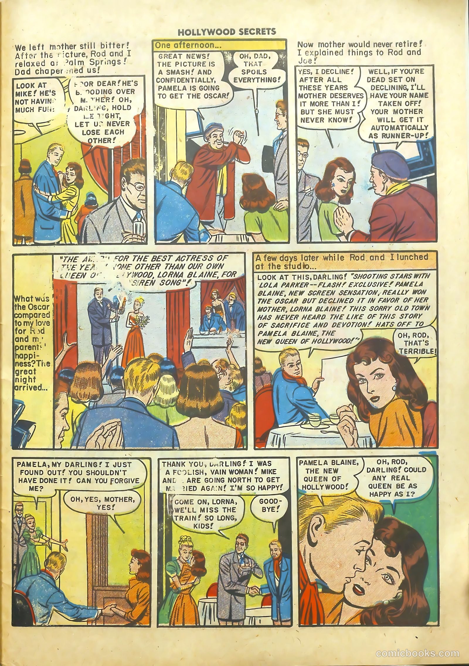 Hollywood Secrets #4 (1950) — page 33 of 36