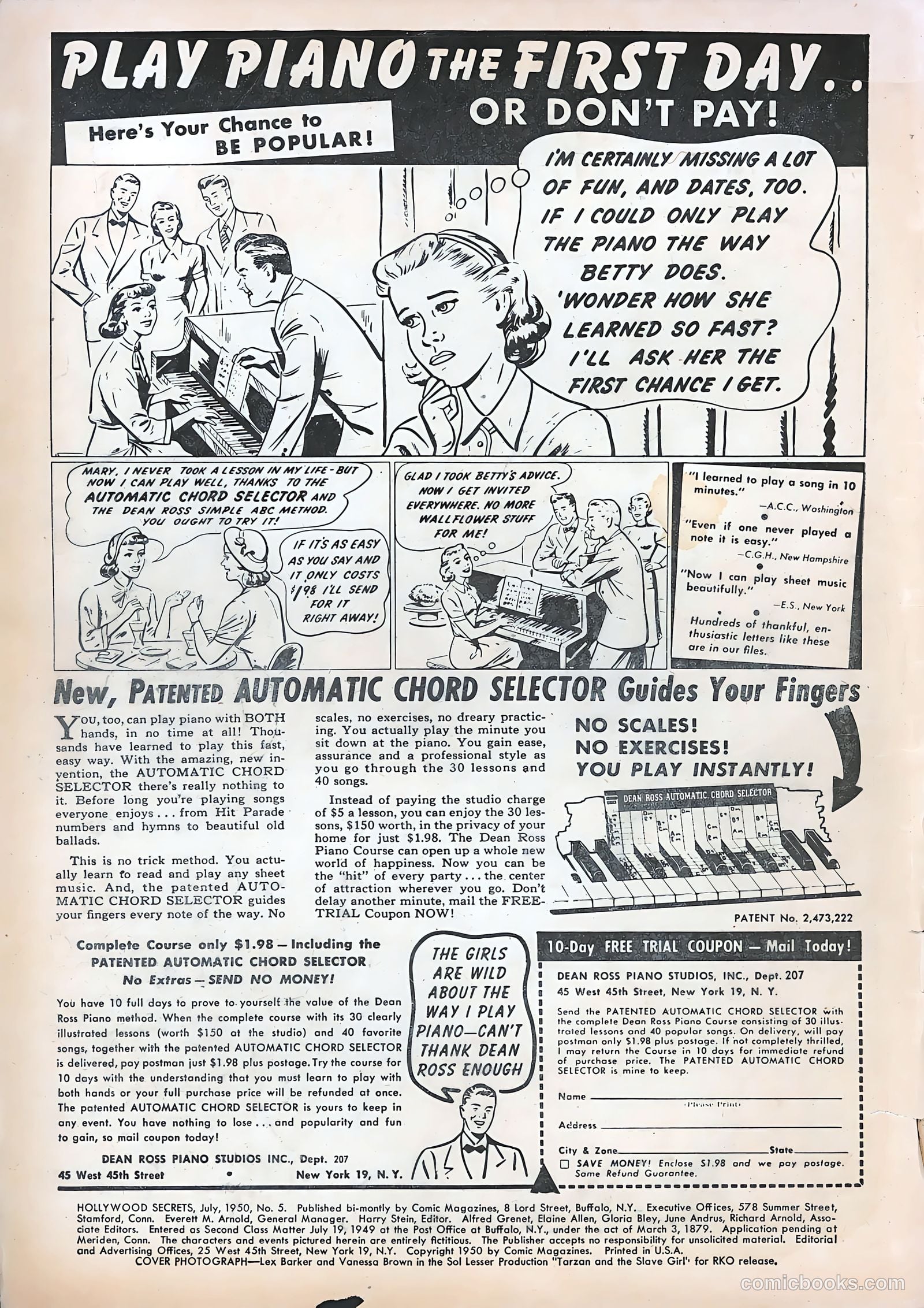 Hollywood Secrets #5 (1950) — page 2 of 36