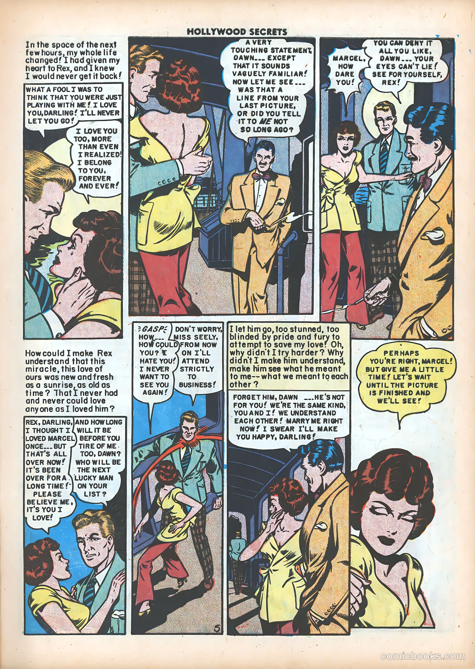 Hollywood Secrets #5 (1950) — page 7 of 36
